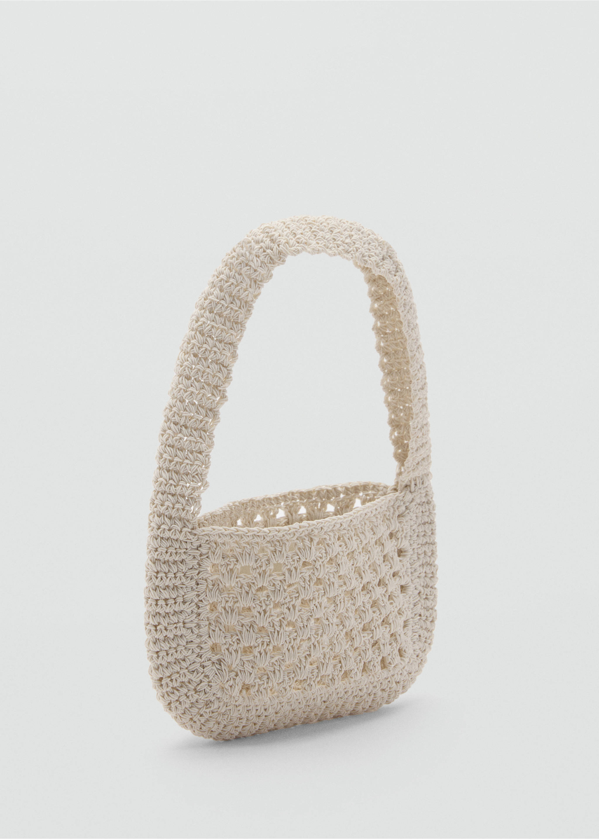 Bolso mano crochet - Plano medio, Crudo. Ref: 77010246-00.