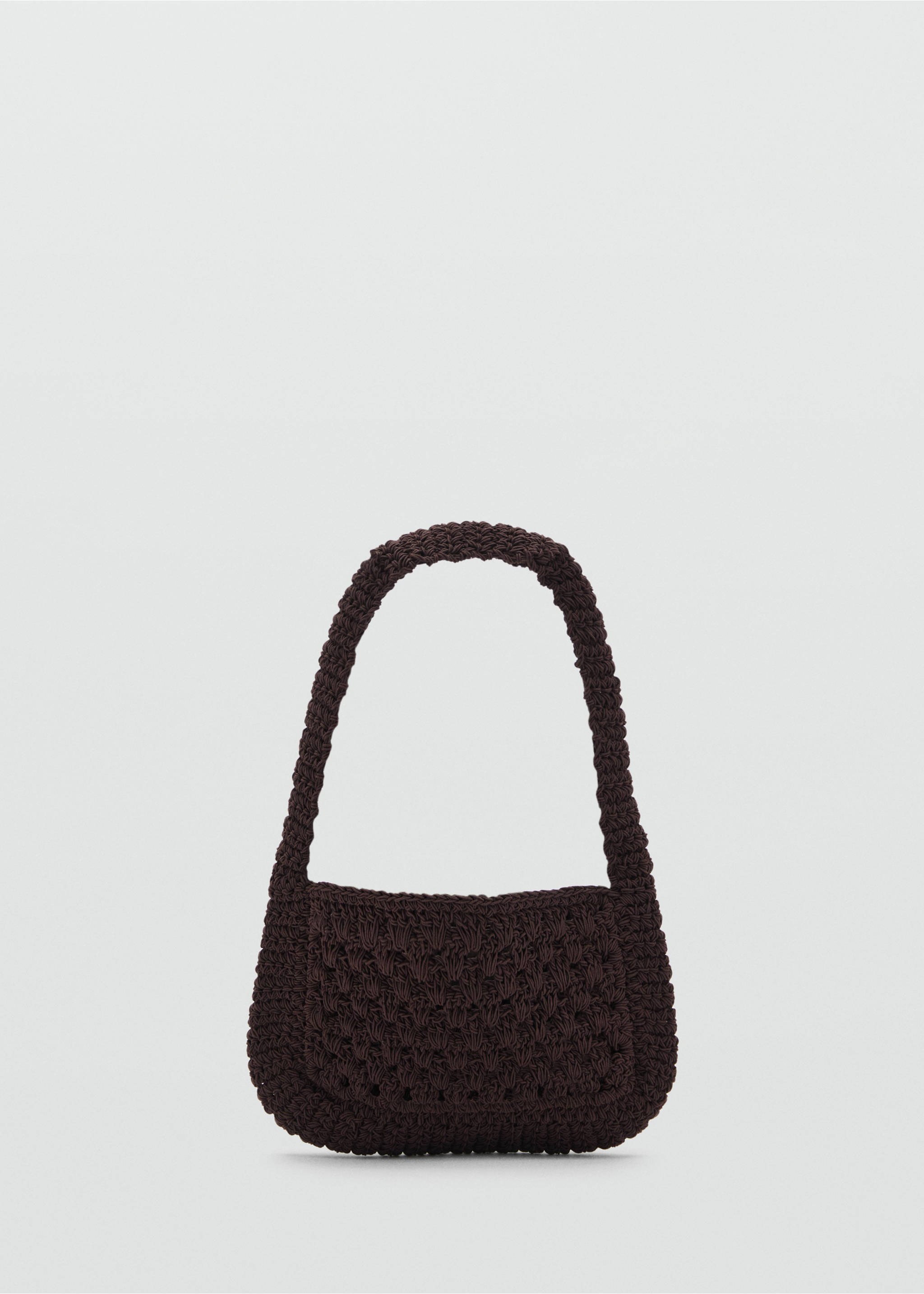 Bolso mano crochet - Artículo sin modelo, Chocolate. Ref: 77010246-00.