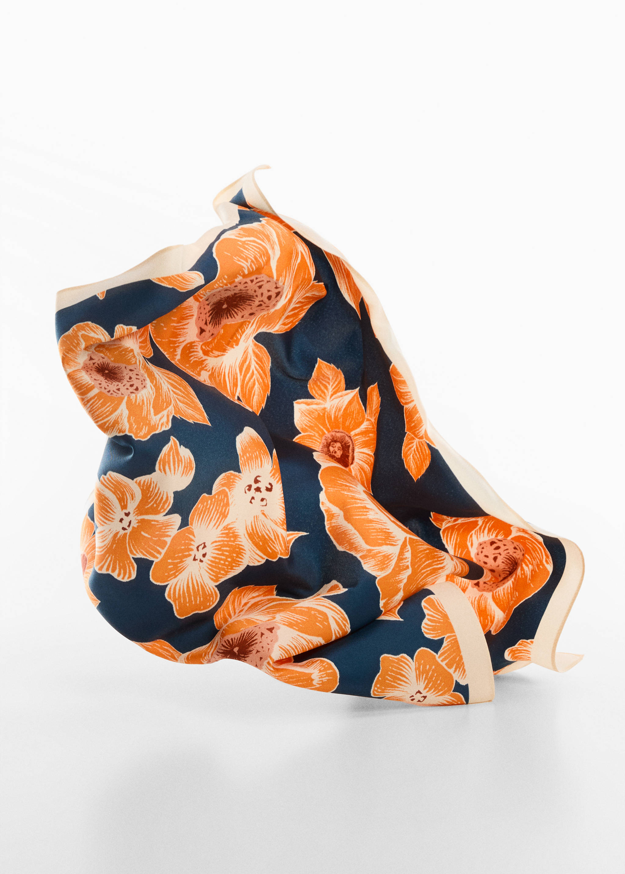 Floral print scarf - Details of the article 2
