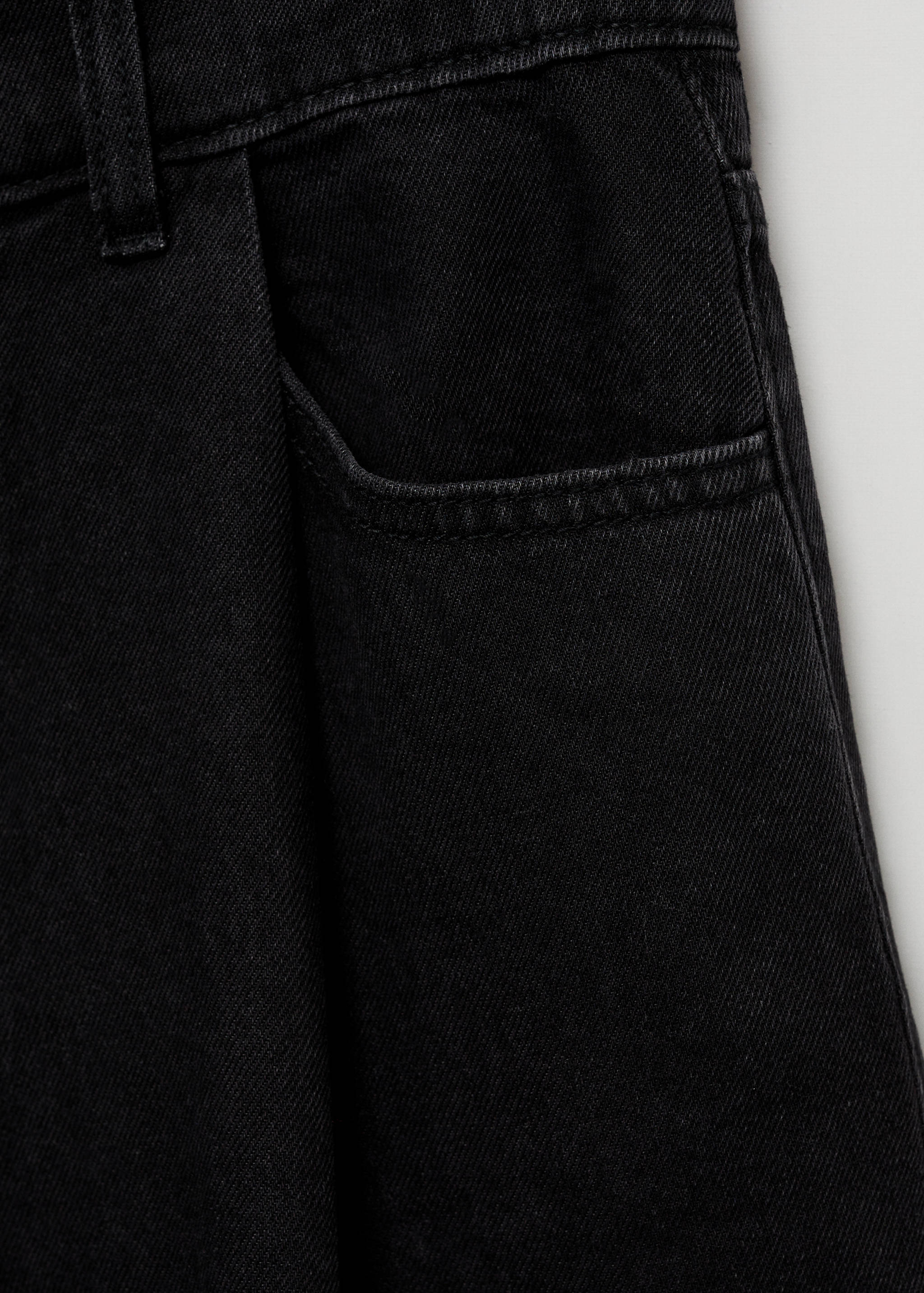 Straight-fit denim shorts - Details of the article 0