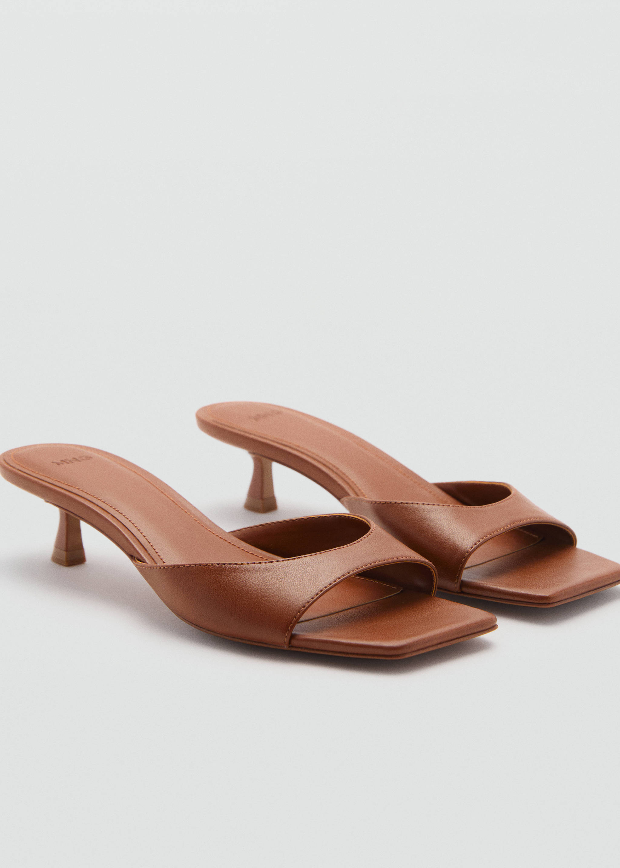 Heel non-structured sandals - Medium plane