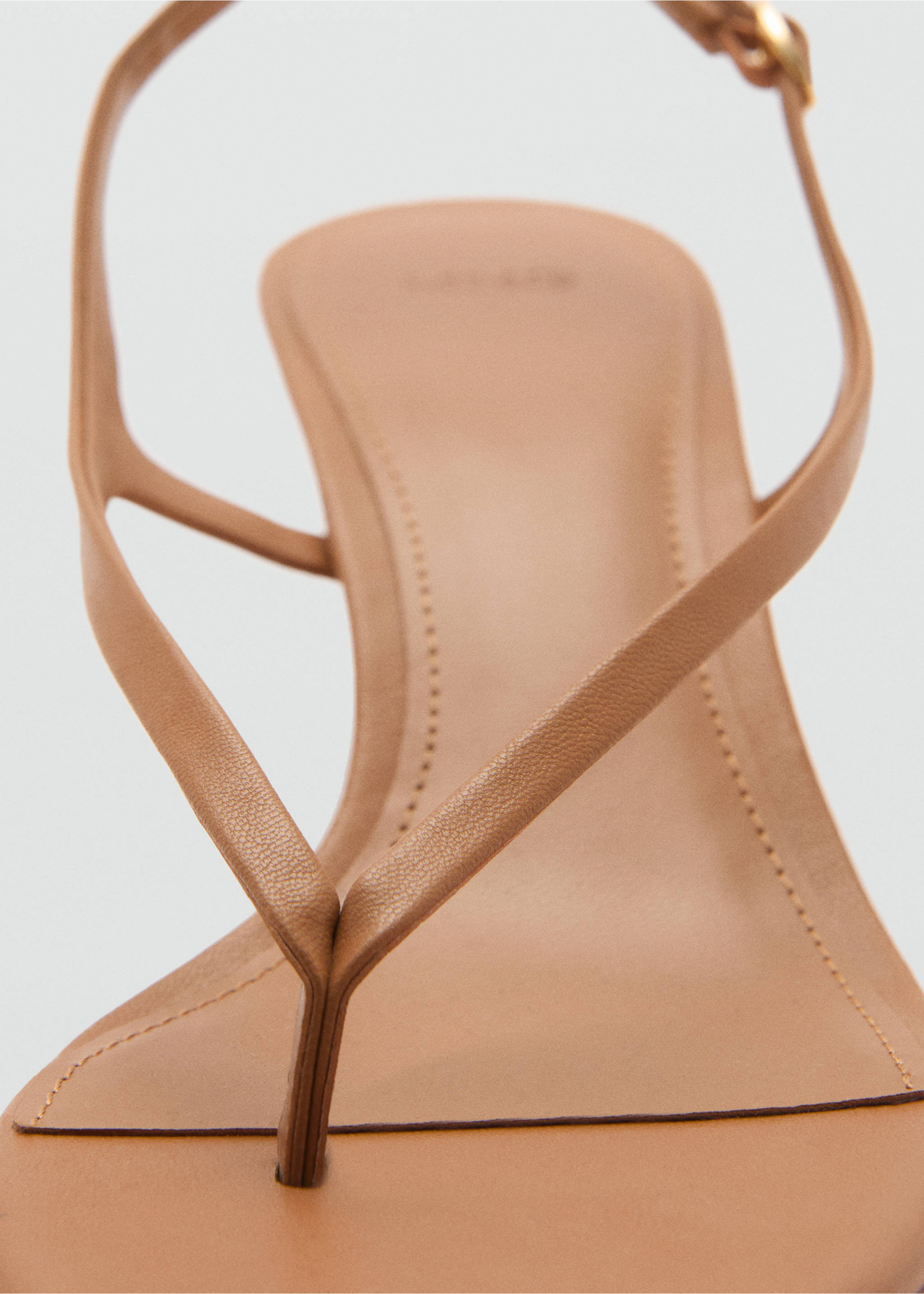 Sandales talon kitten heel - Détail de l'article 1, Marron moyen. Ref: 77010269-00.