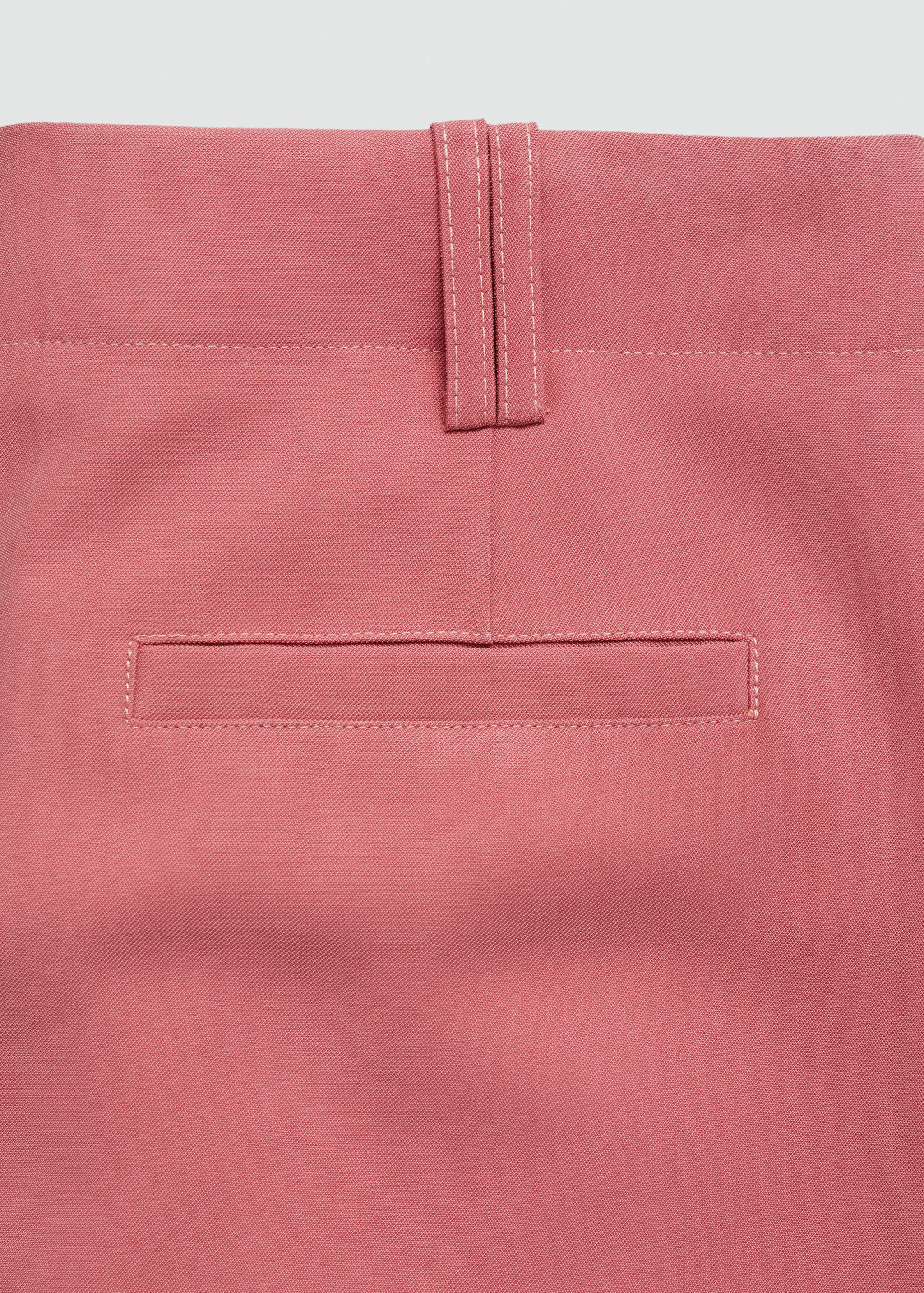 Pleated mid-rise shorts - Details of the article 0