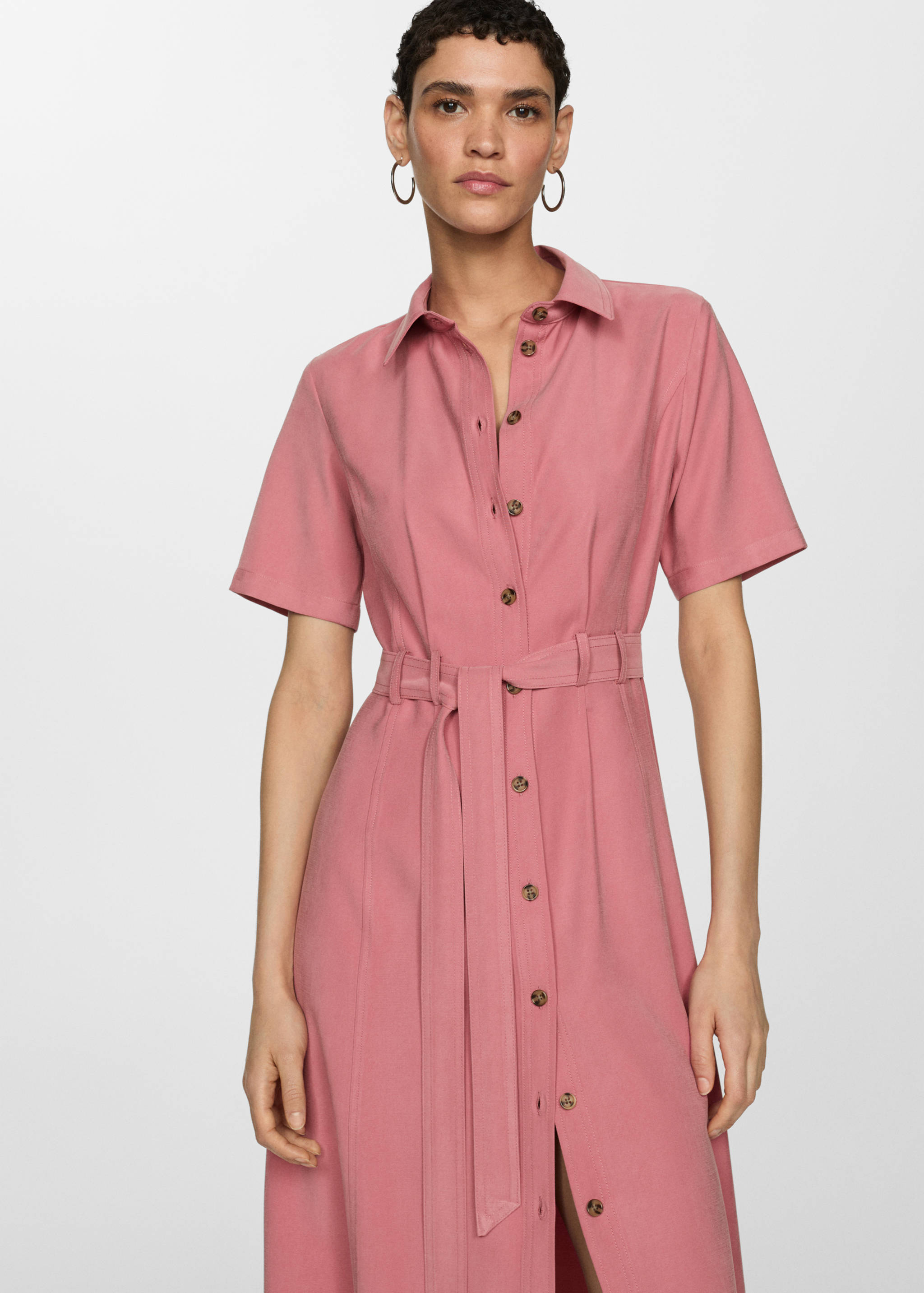 Bow shirt dress - Medium plane