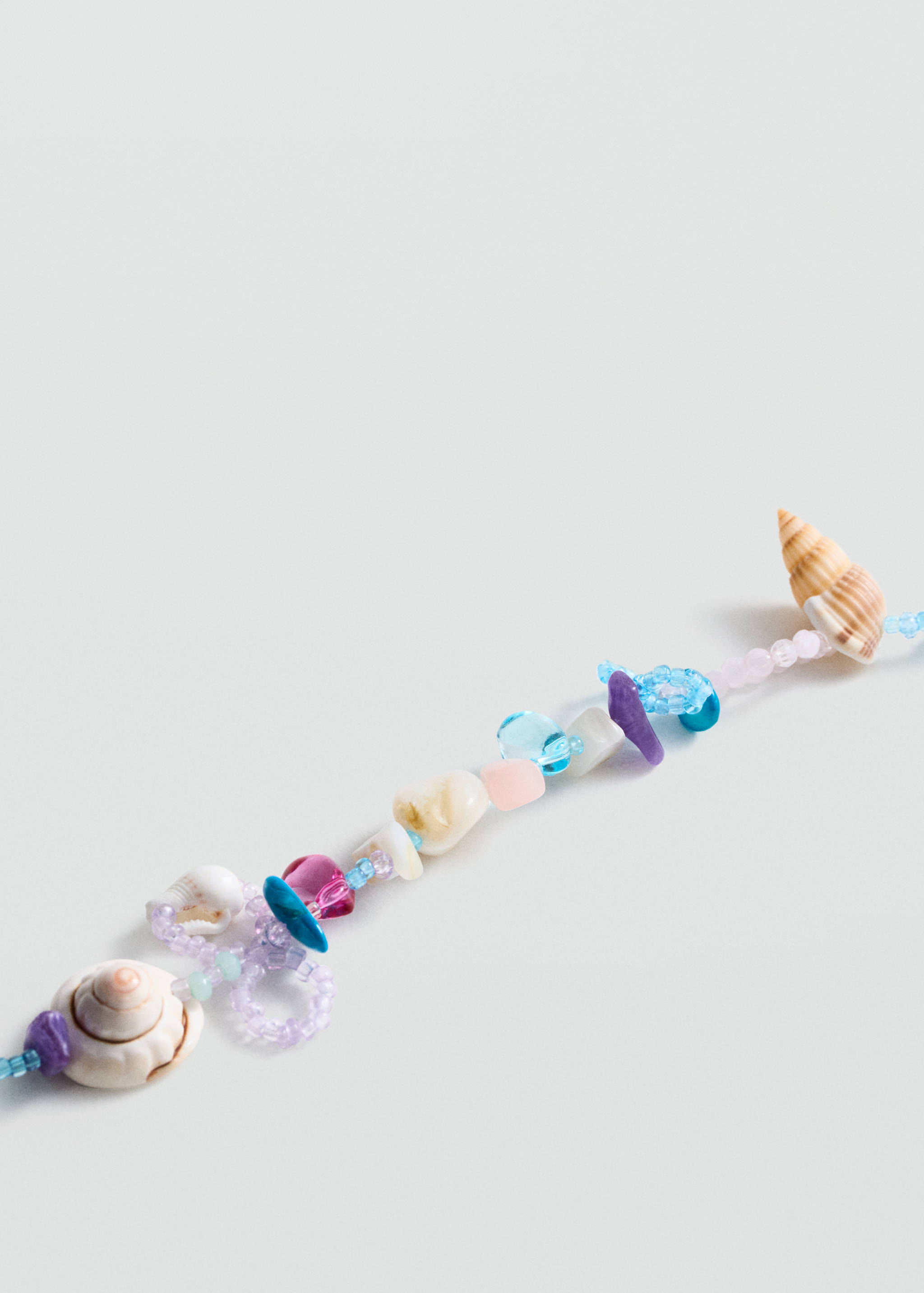 Mixed bead necklace - Medium plane