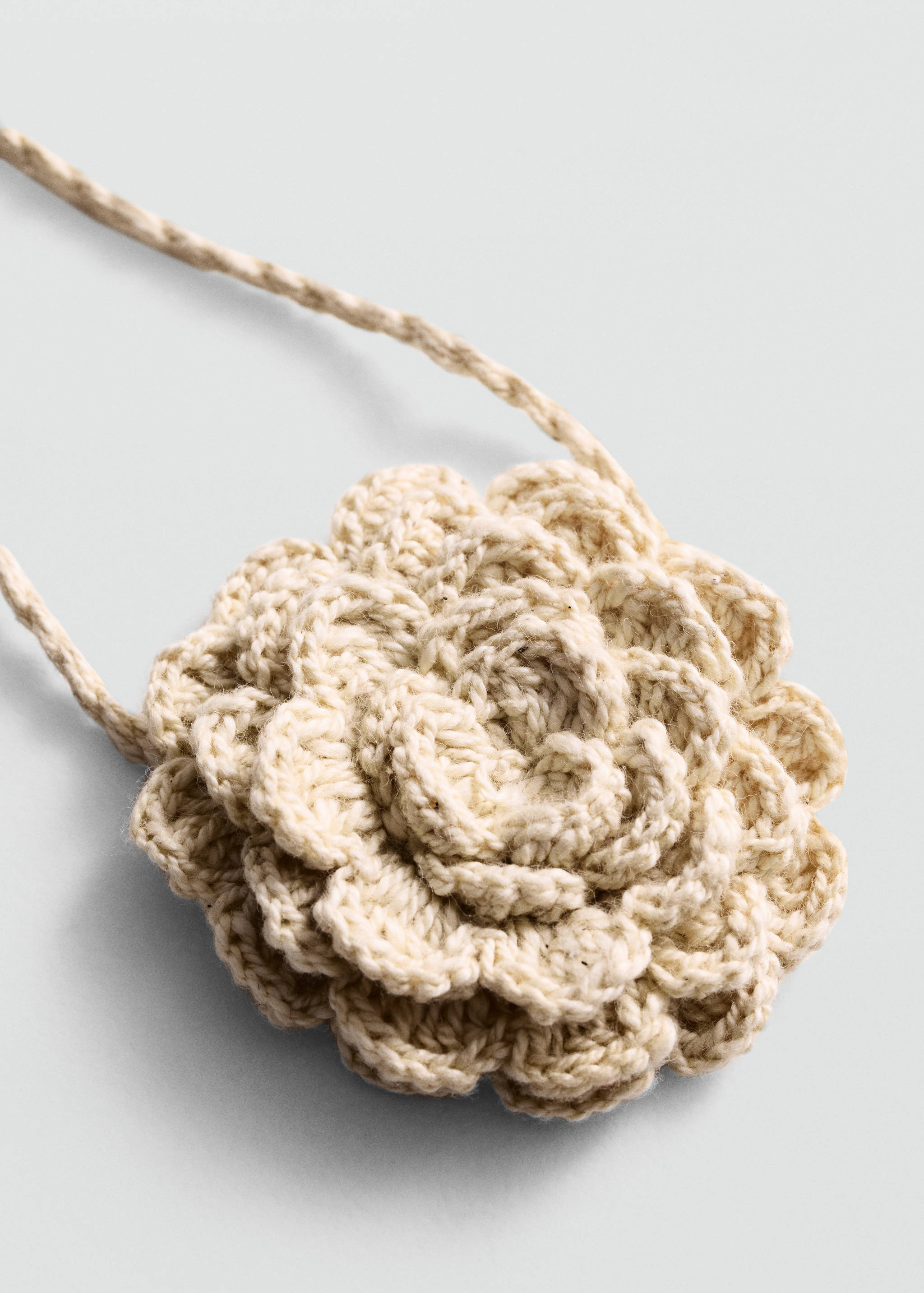 Double twisted flower necklace - Medium plane
