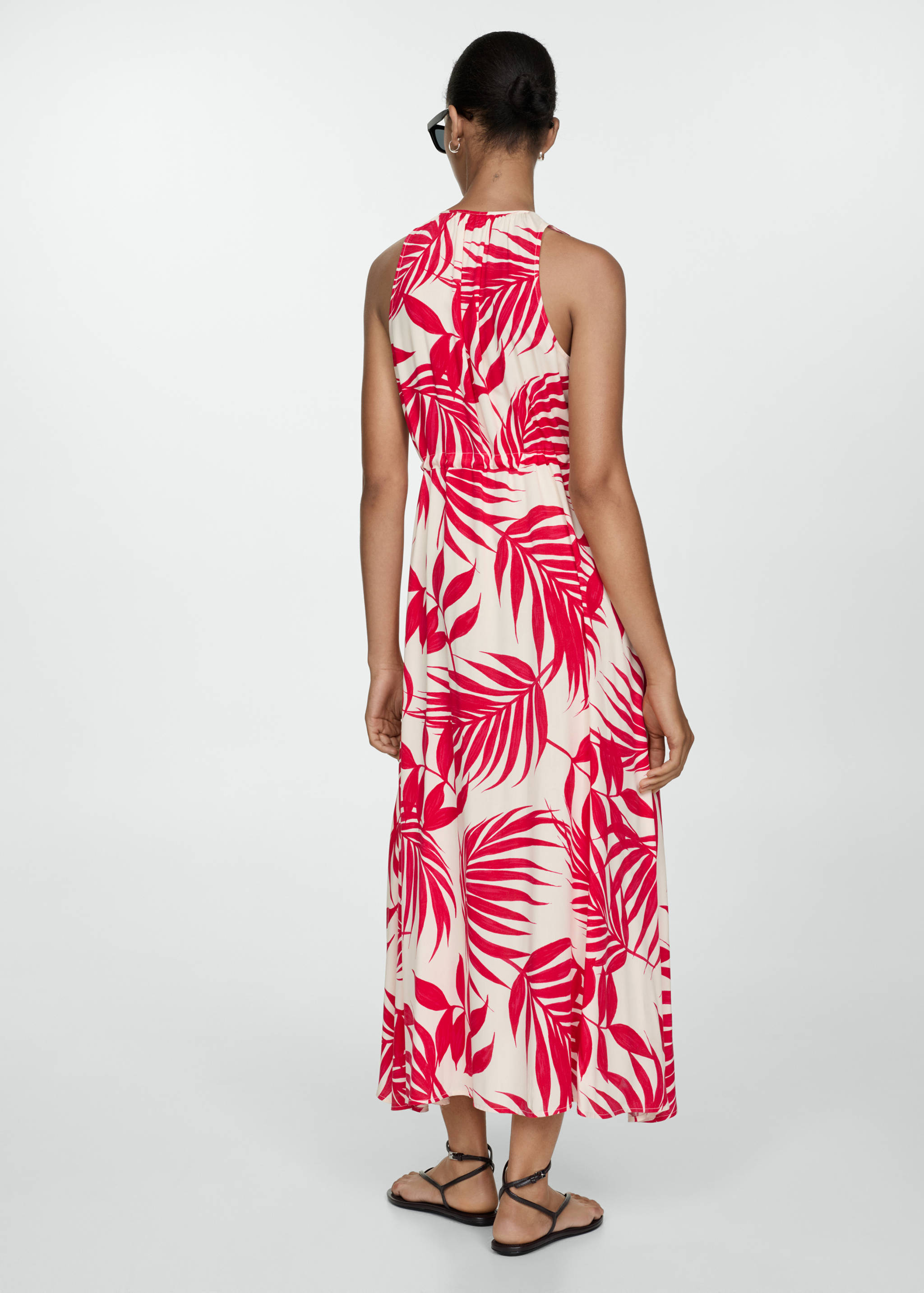 Bow printed dress - Reverse of the article