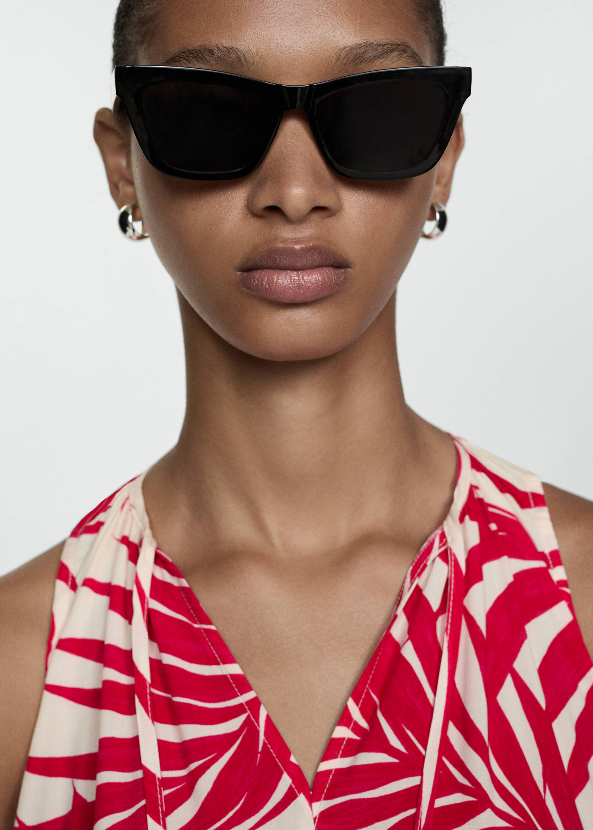 Bow printed dress - Details of the article 1