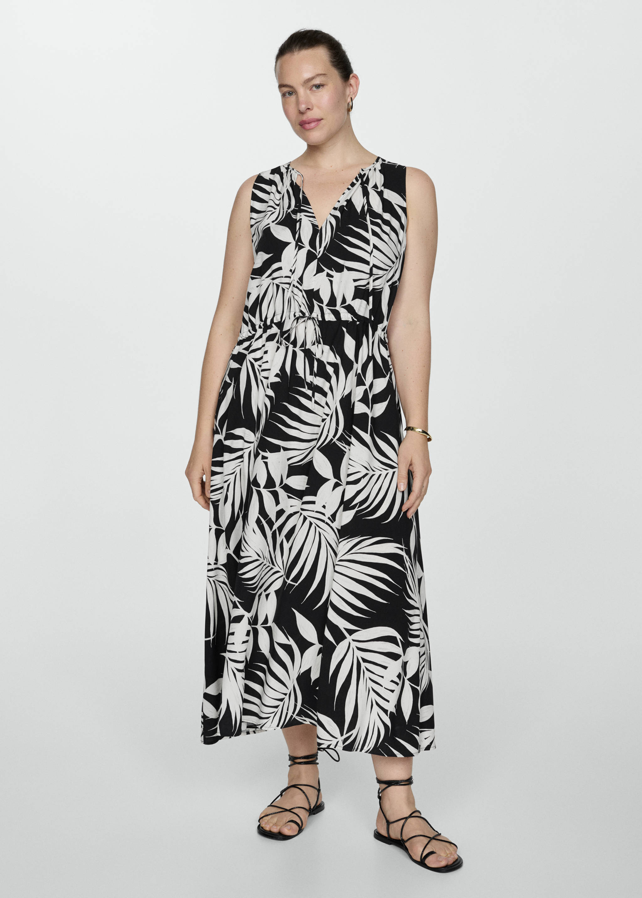 Bow printed dress - Details of the article 3