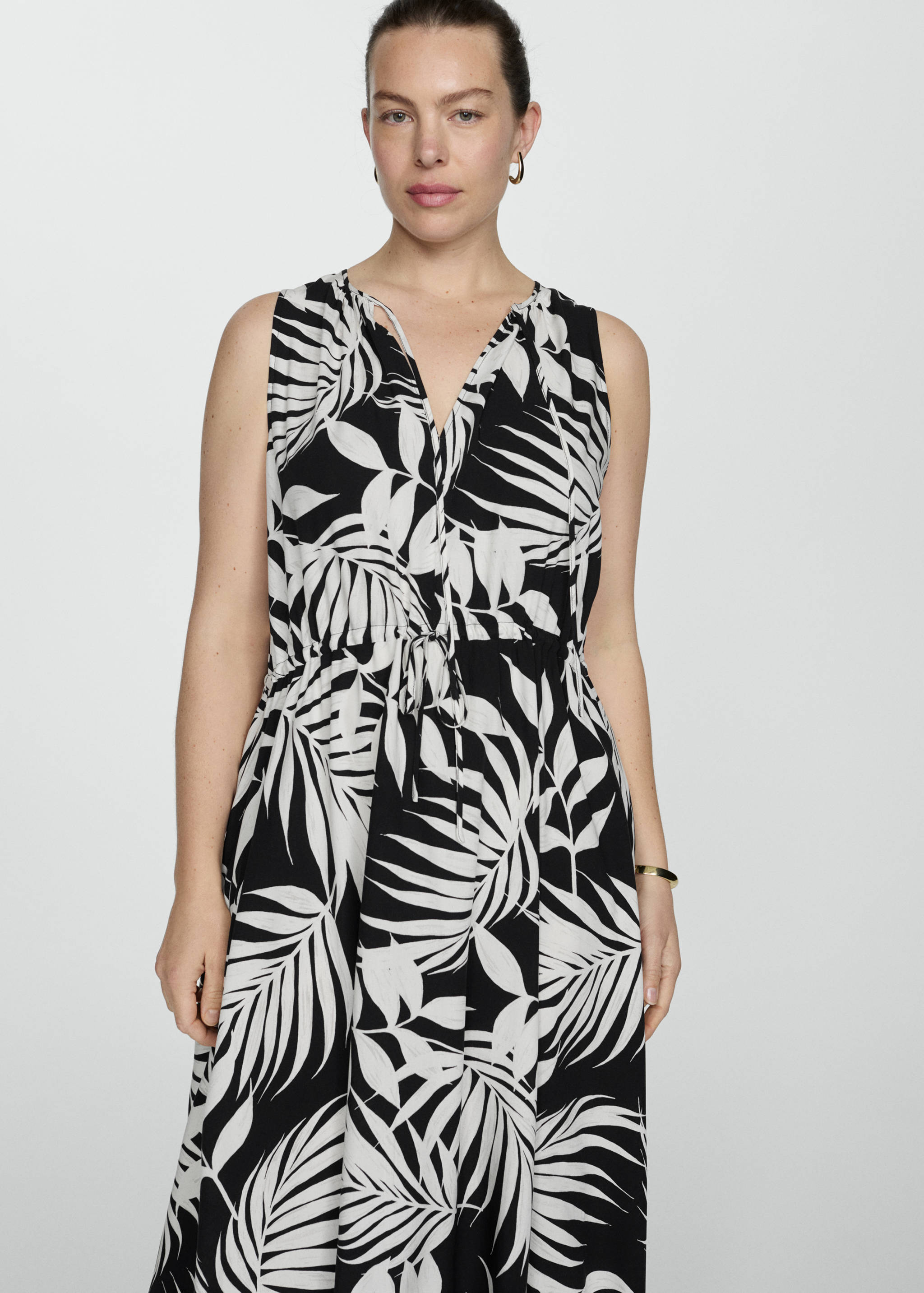 Bow printed dress - Details of the article 5