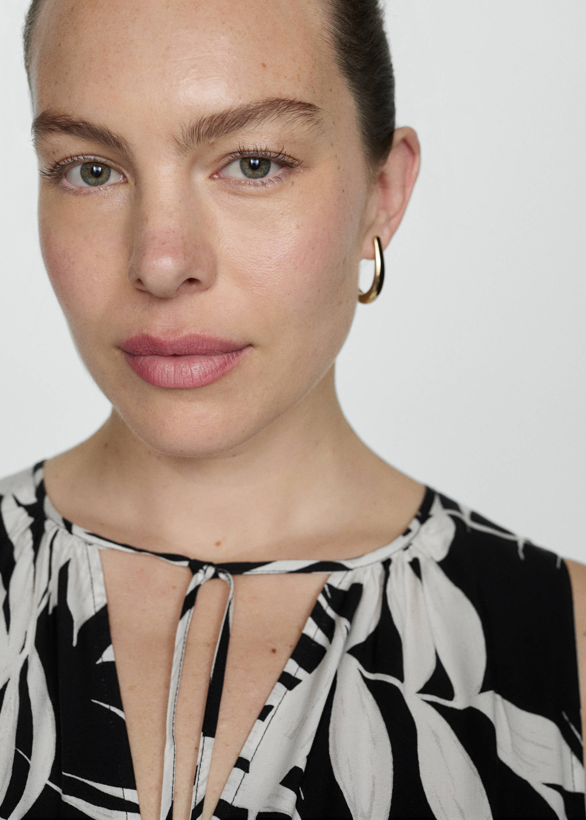 Bow printed dress - Details of the article 4