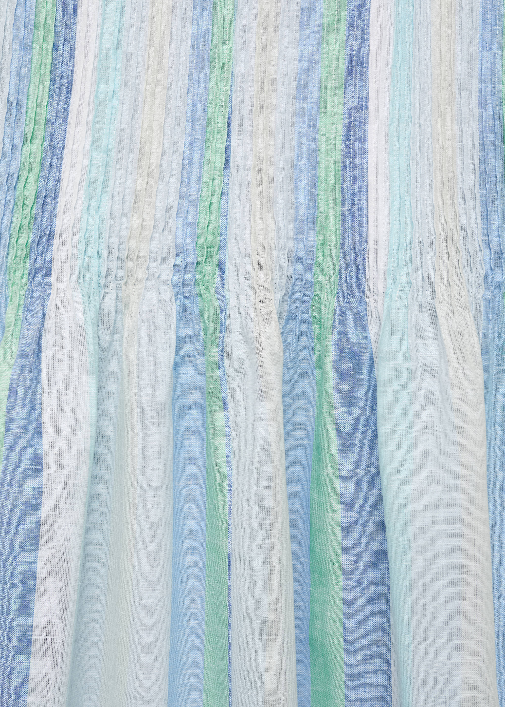 Striped linen dress - Details of the article 0