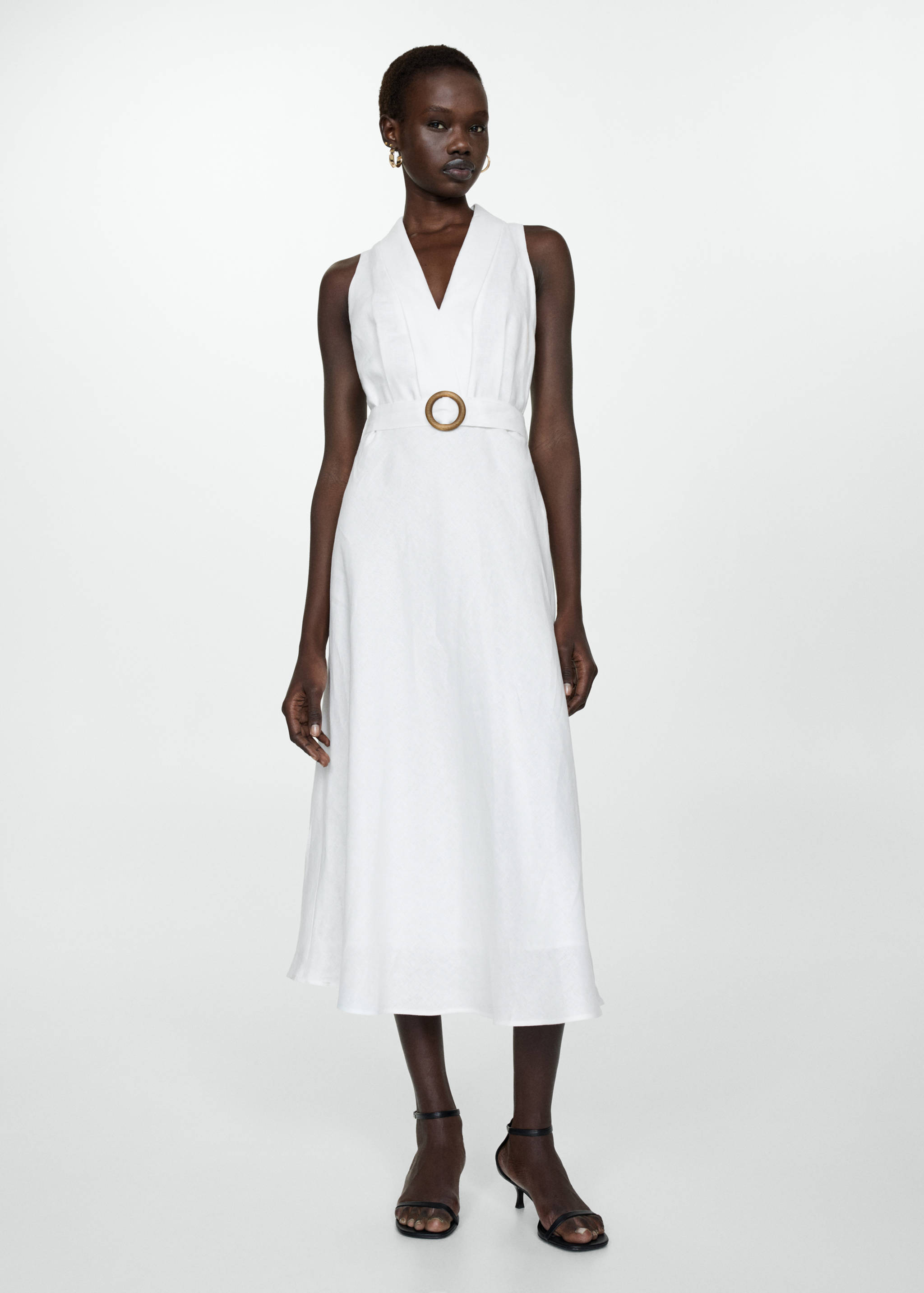 Robe lin ceinture - Plan général