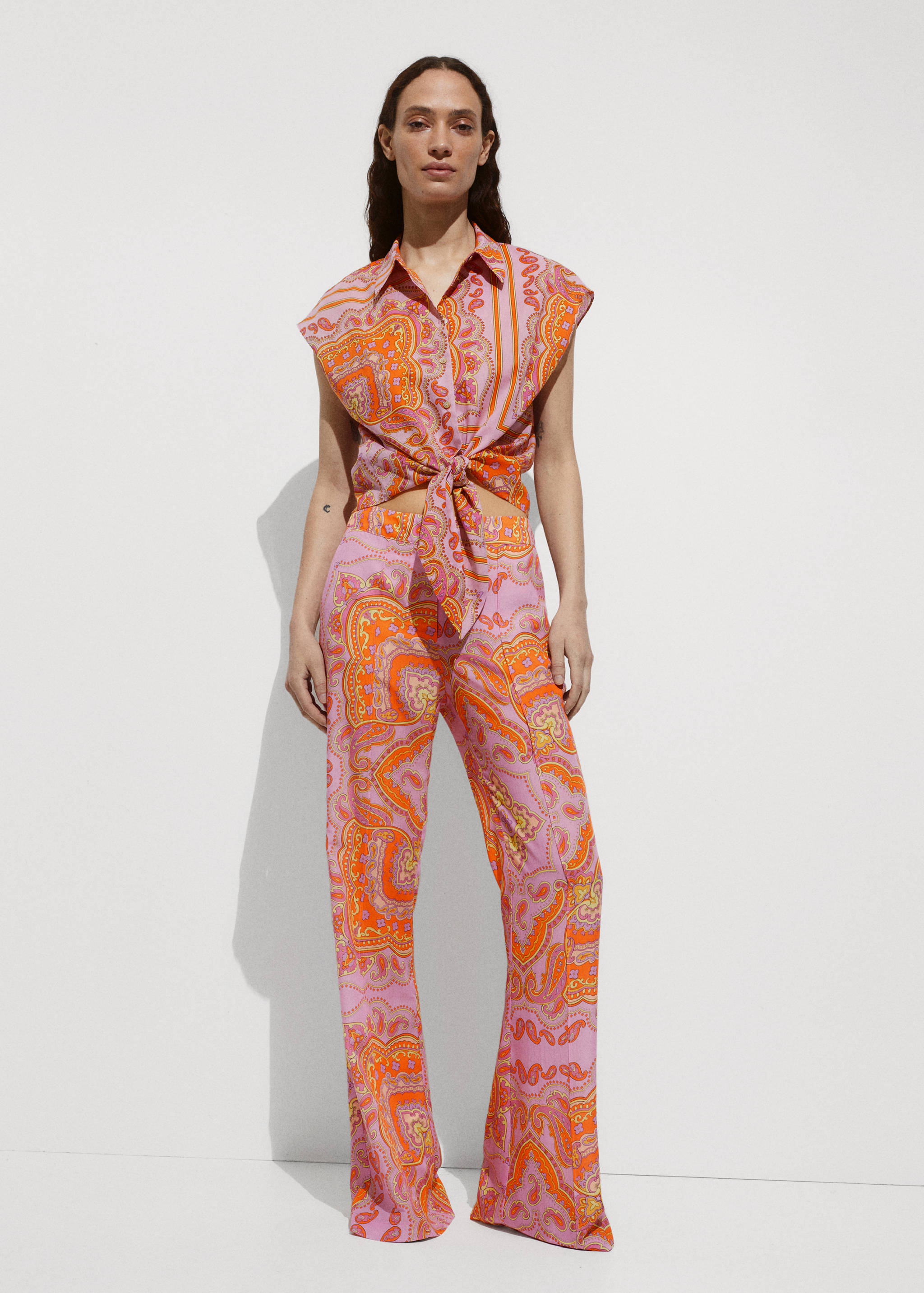 Bow printed shirt - General plane