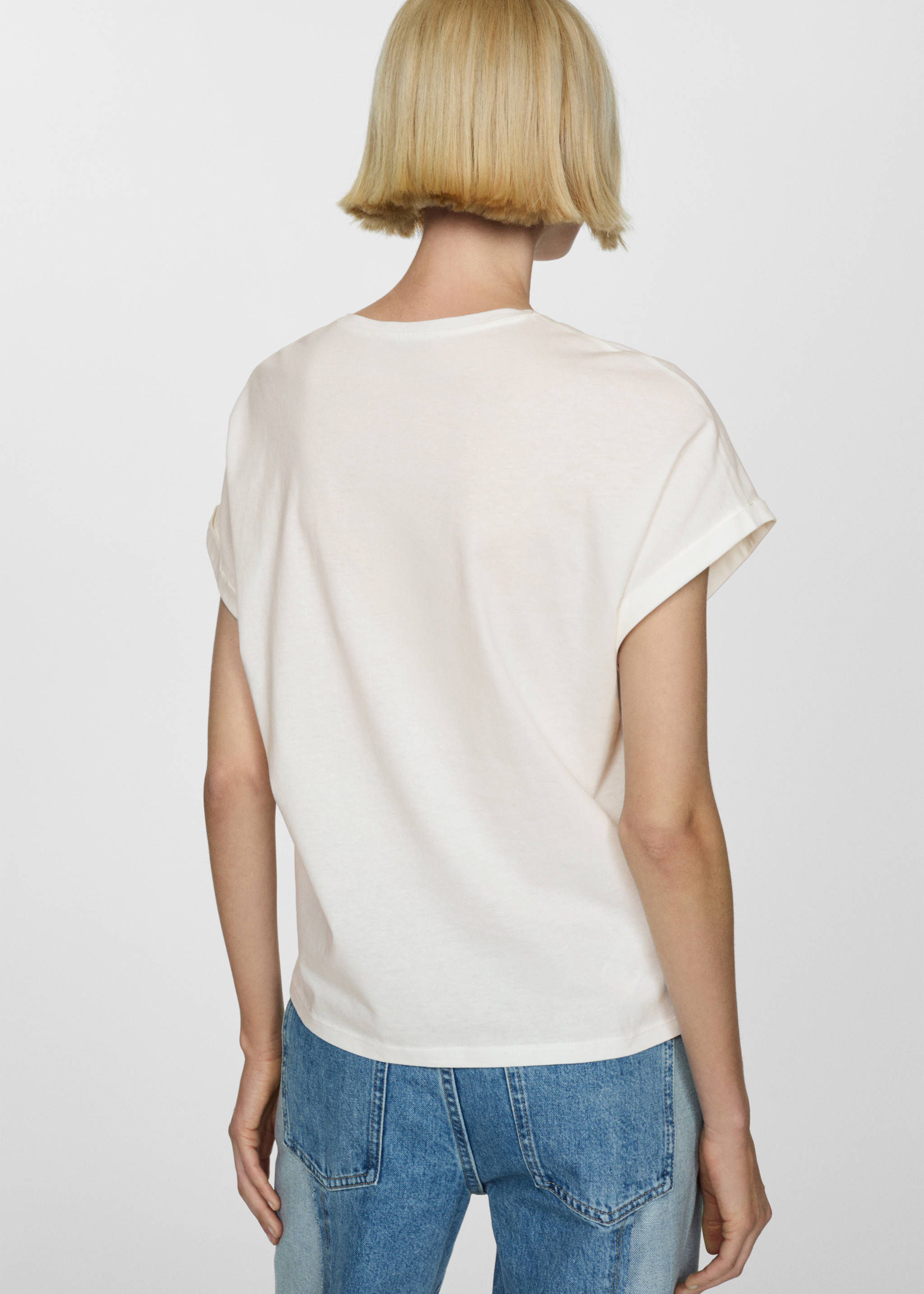 Camiseta estampada algodón - Reverso del artículo