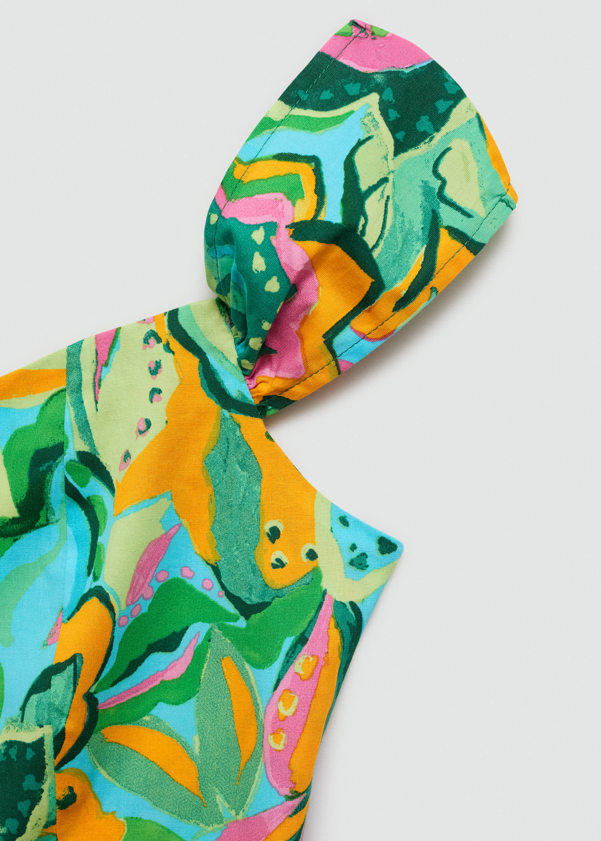 Printed short dress - Details of the article 8