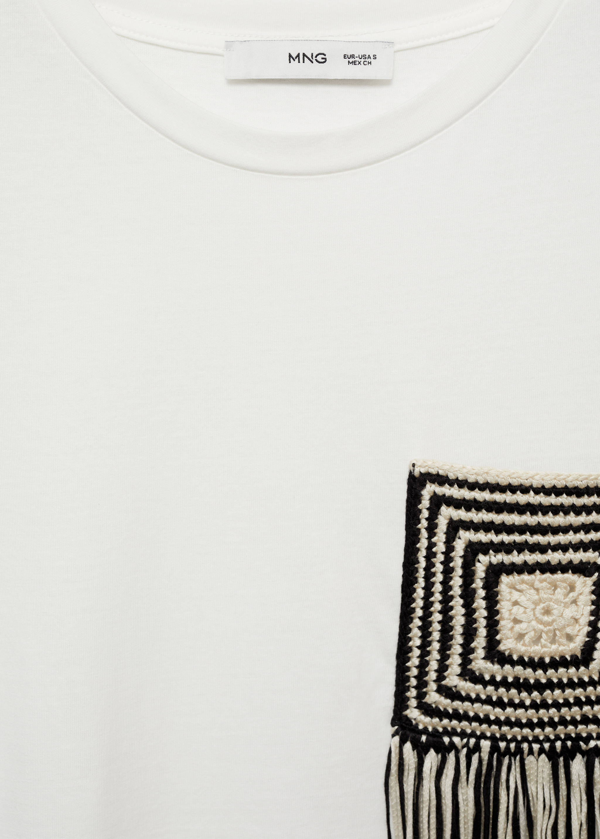 Crochet detail T-shirt - Details of the article 8