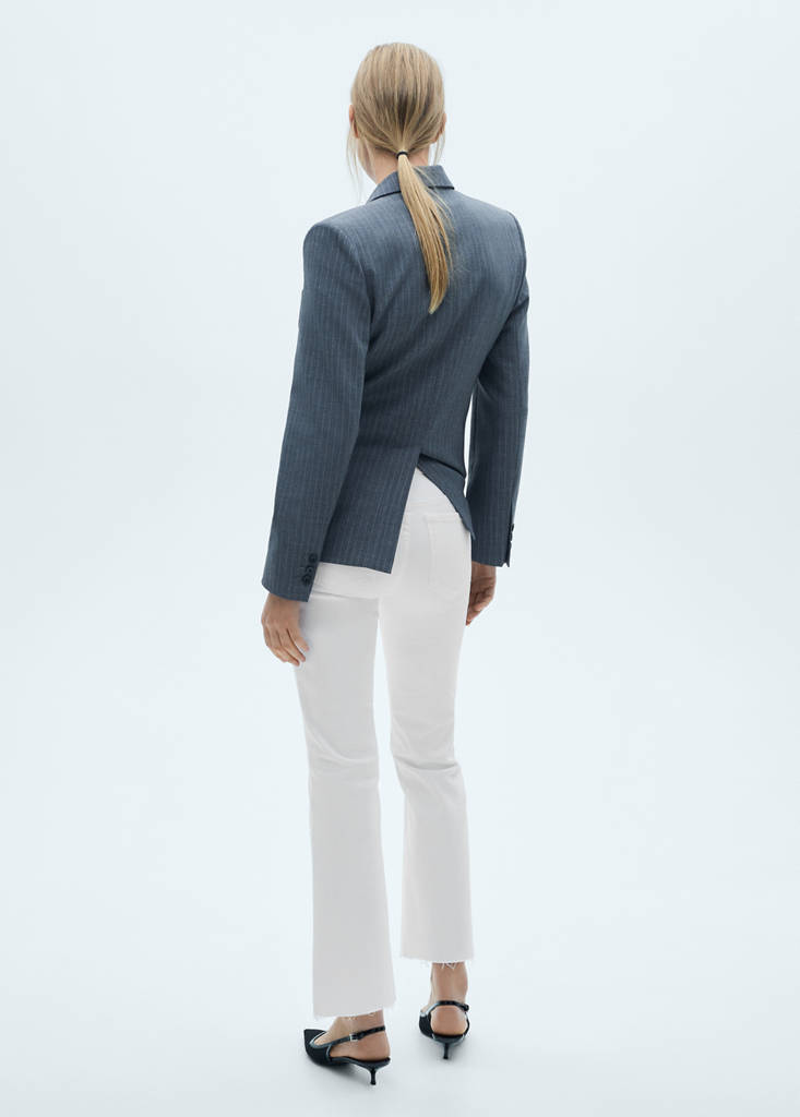 Sienna flared cropped jeans — White