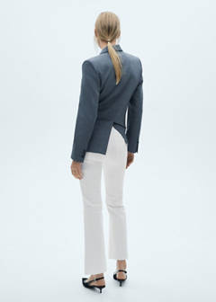Sienna flared cropped jeans — White 3