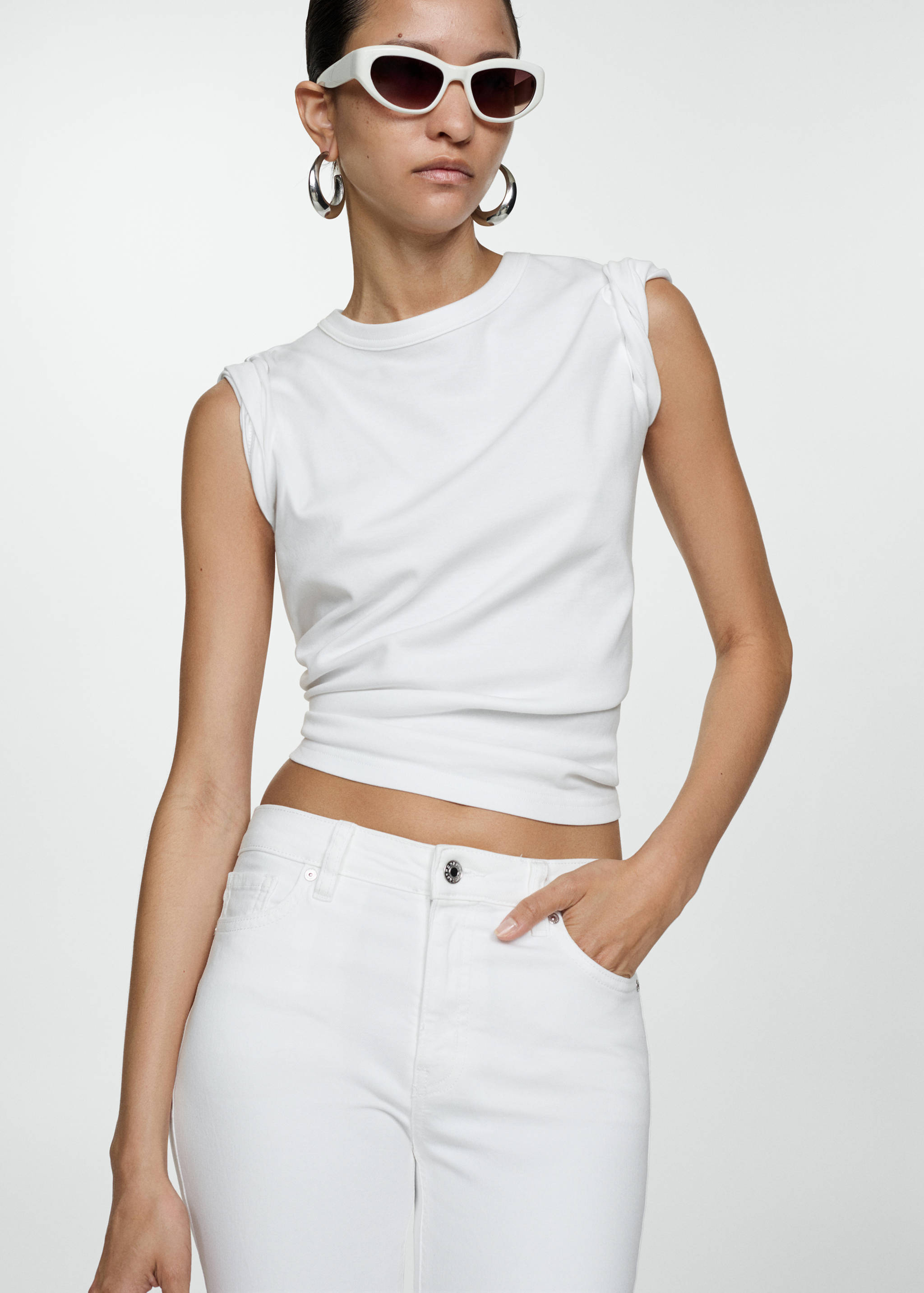 Sienna flared cropped jeans - Details of the article 1