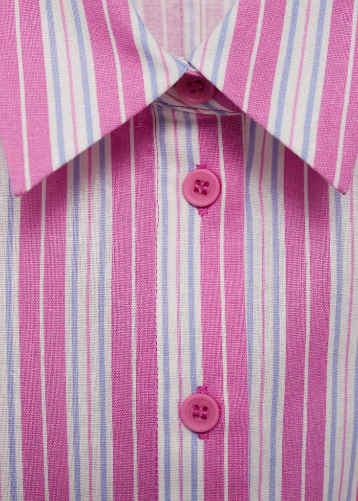 Wrap shirt dress — Pink