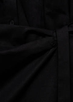 Wrap shirt dress — Black 7