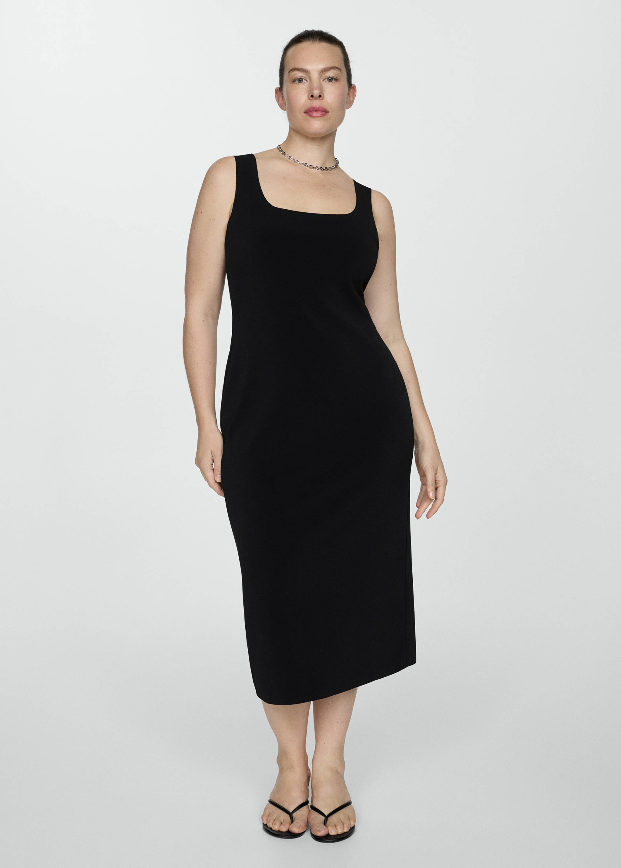 Vestido midi tirantes - Detalle del artículo 3