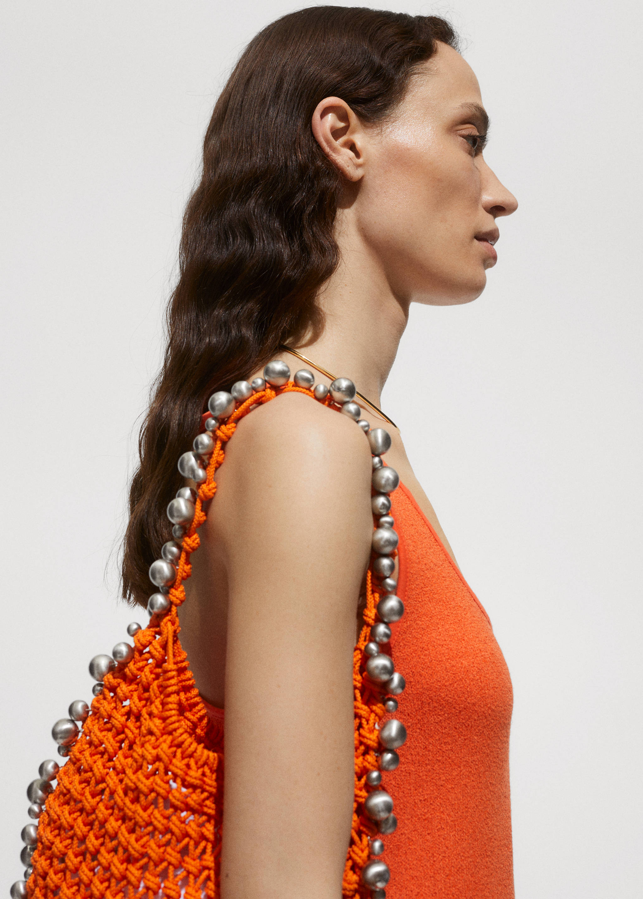 Cross-back knitted dress - Details of the article 2