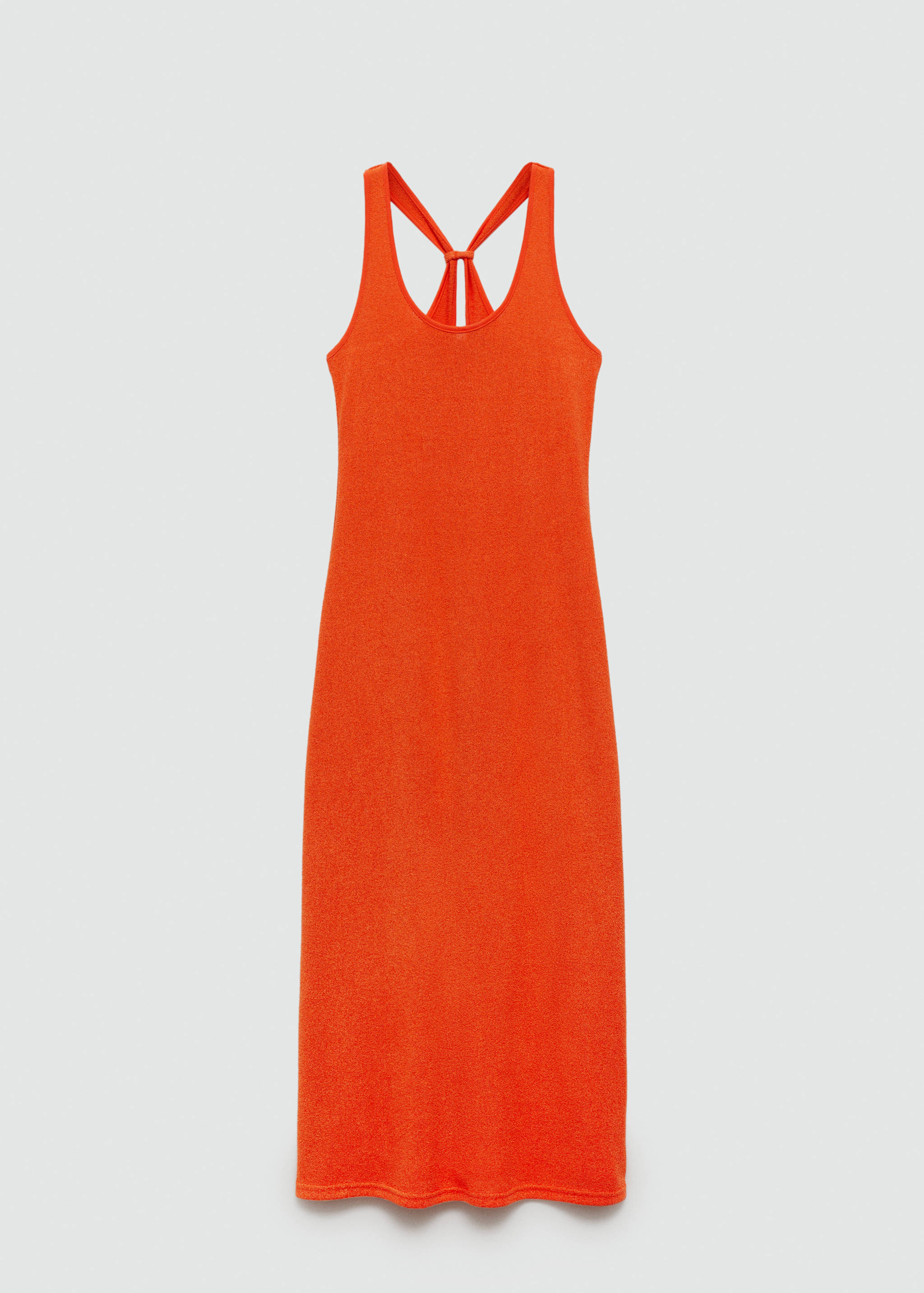 Cross-back knitted dress - Article without model