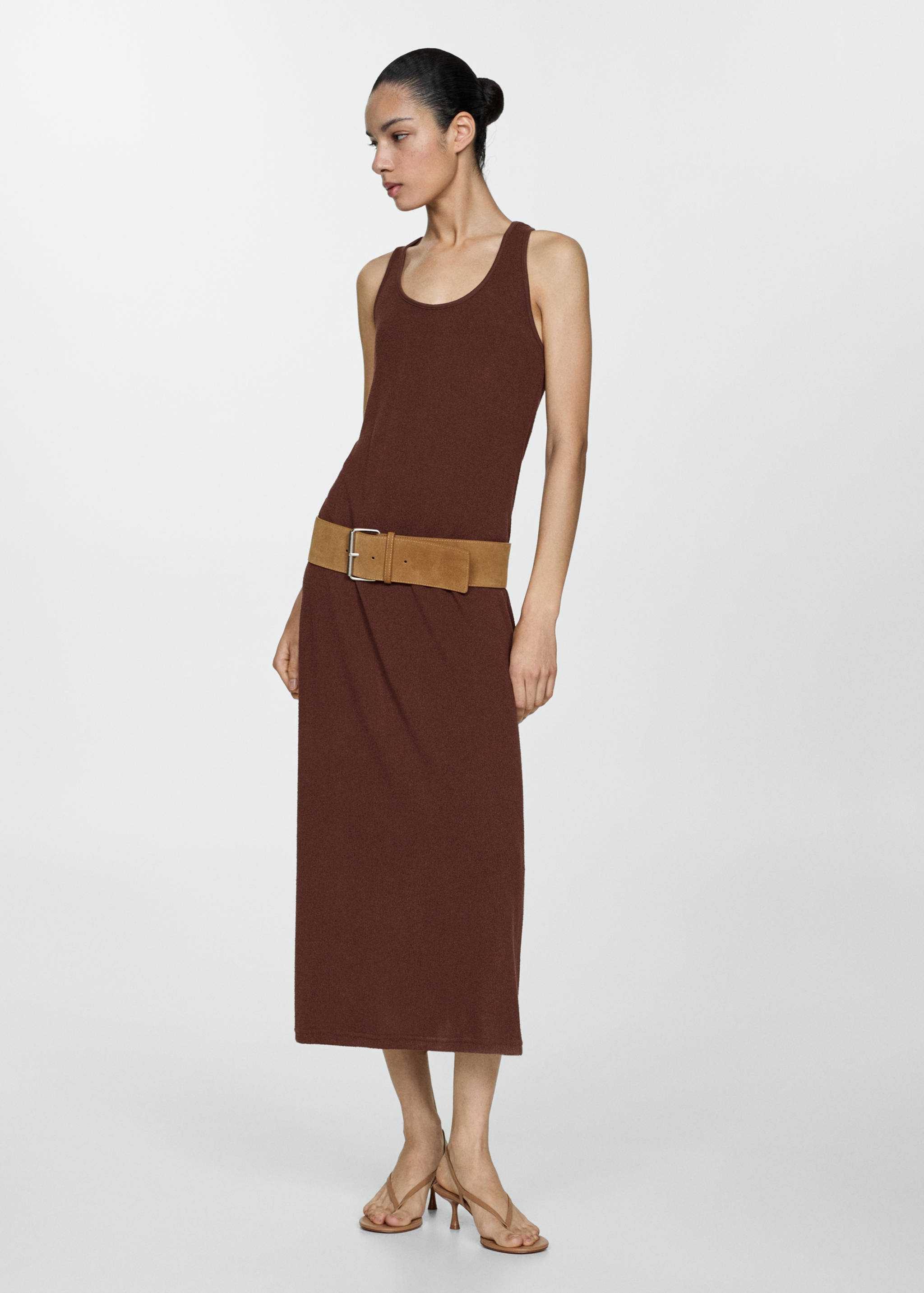 Robe maille dos croisé - Plan général