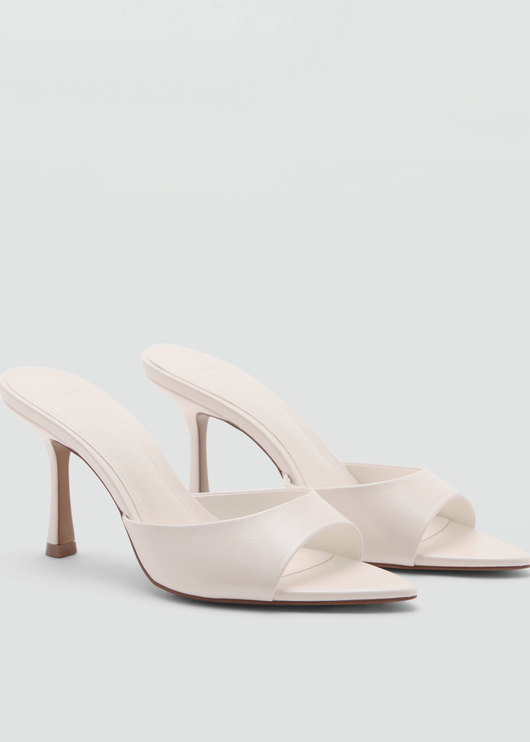 Metallic-effect heeled sandals - Medium plane