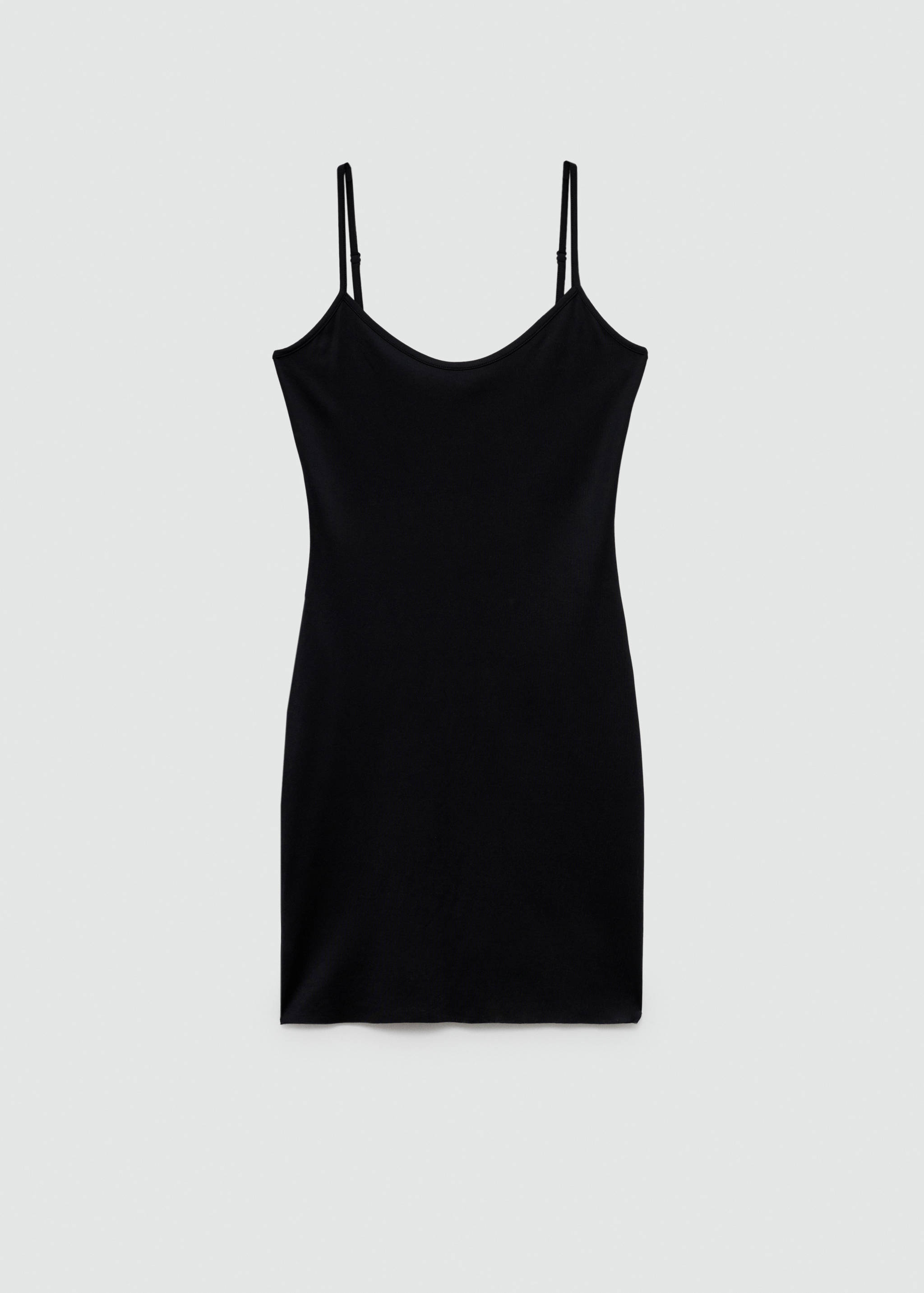 Короткое платье-чехол на бретельках - Изделие без модели