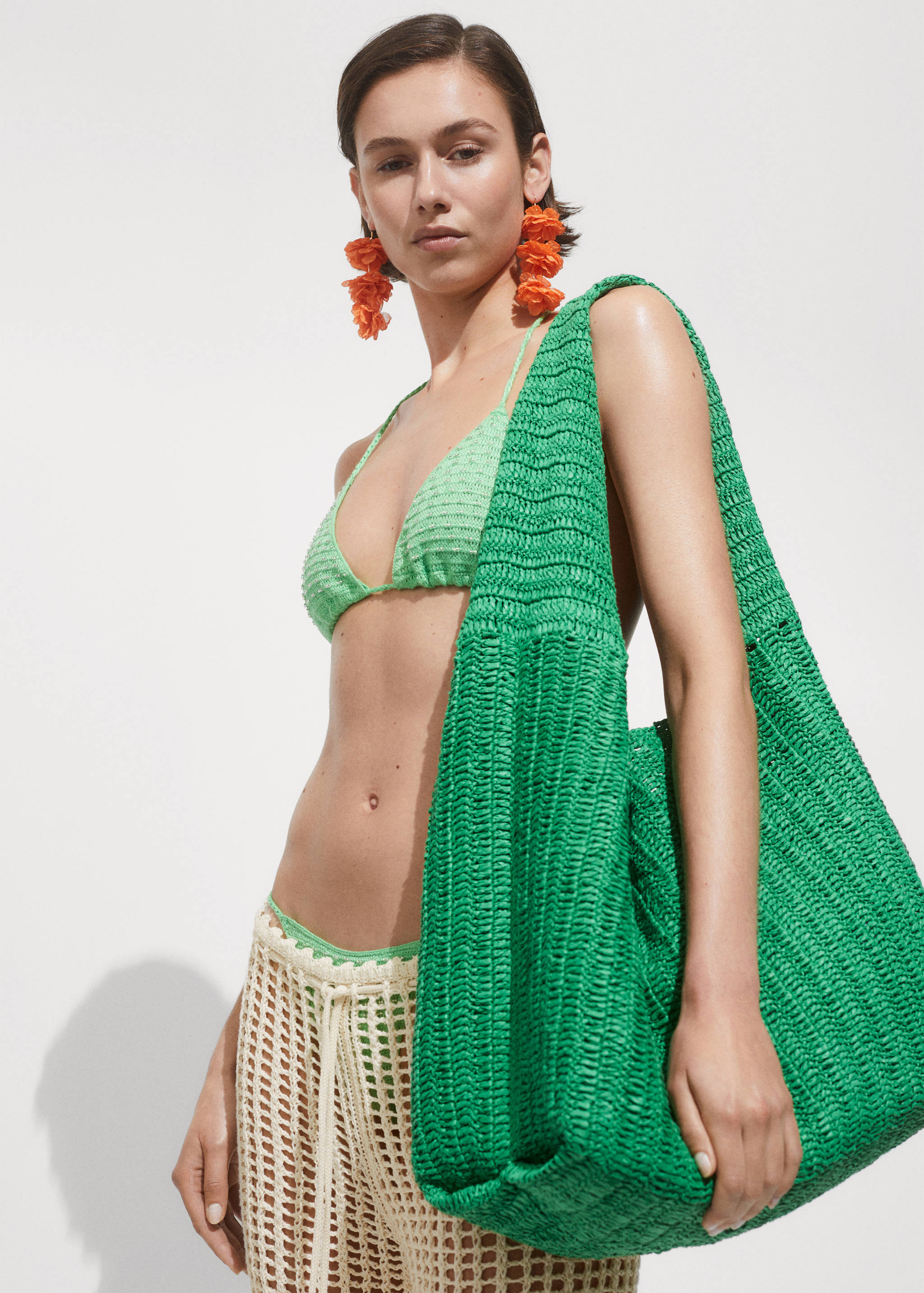 Openwork knitted trousers - Details of the article 2