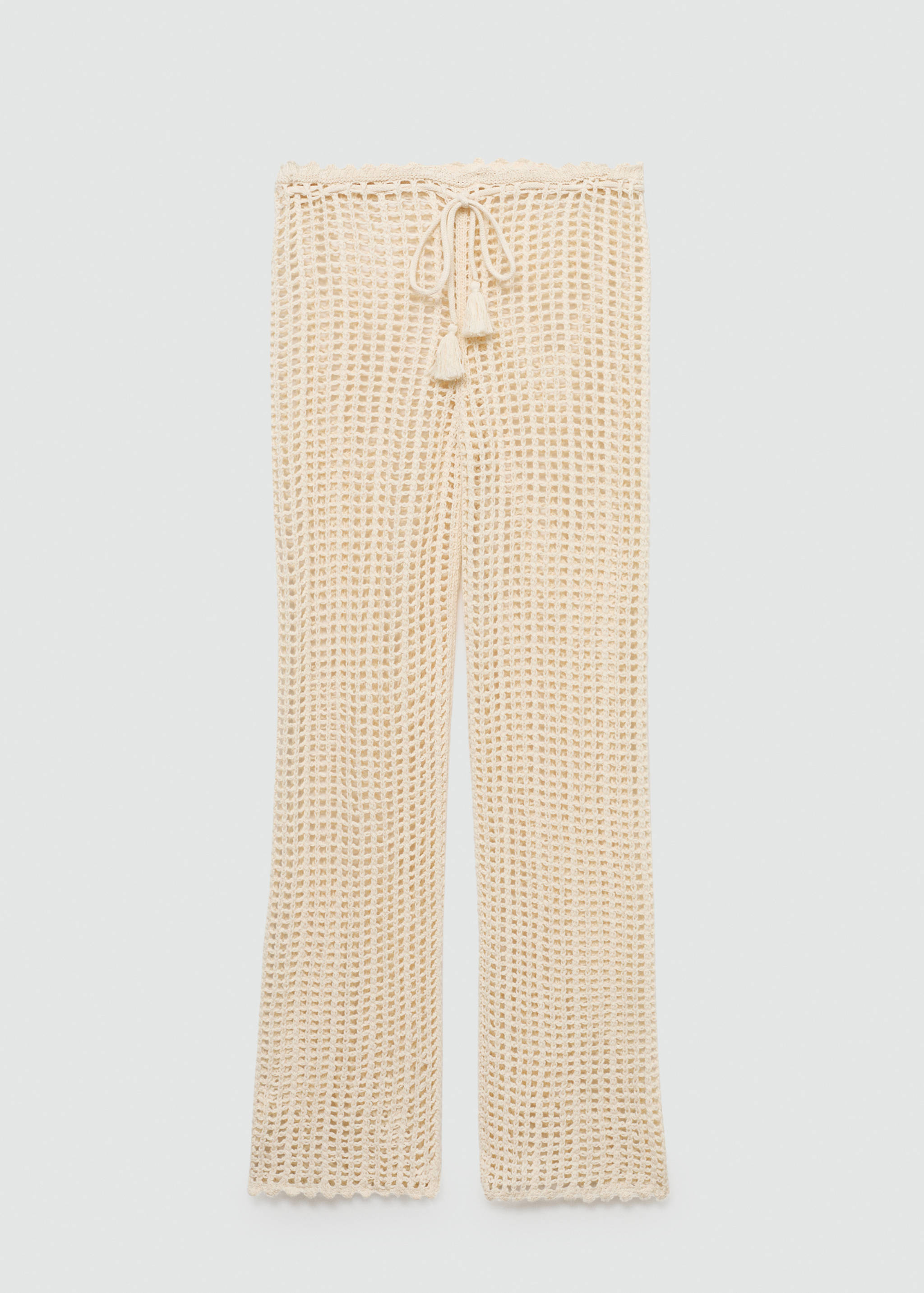 Openwork knitted trousers - Article without model