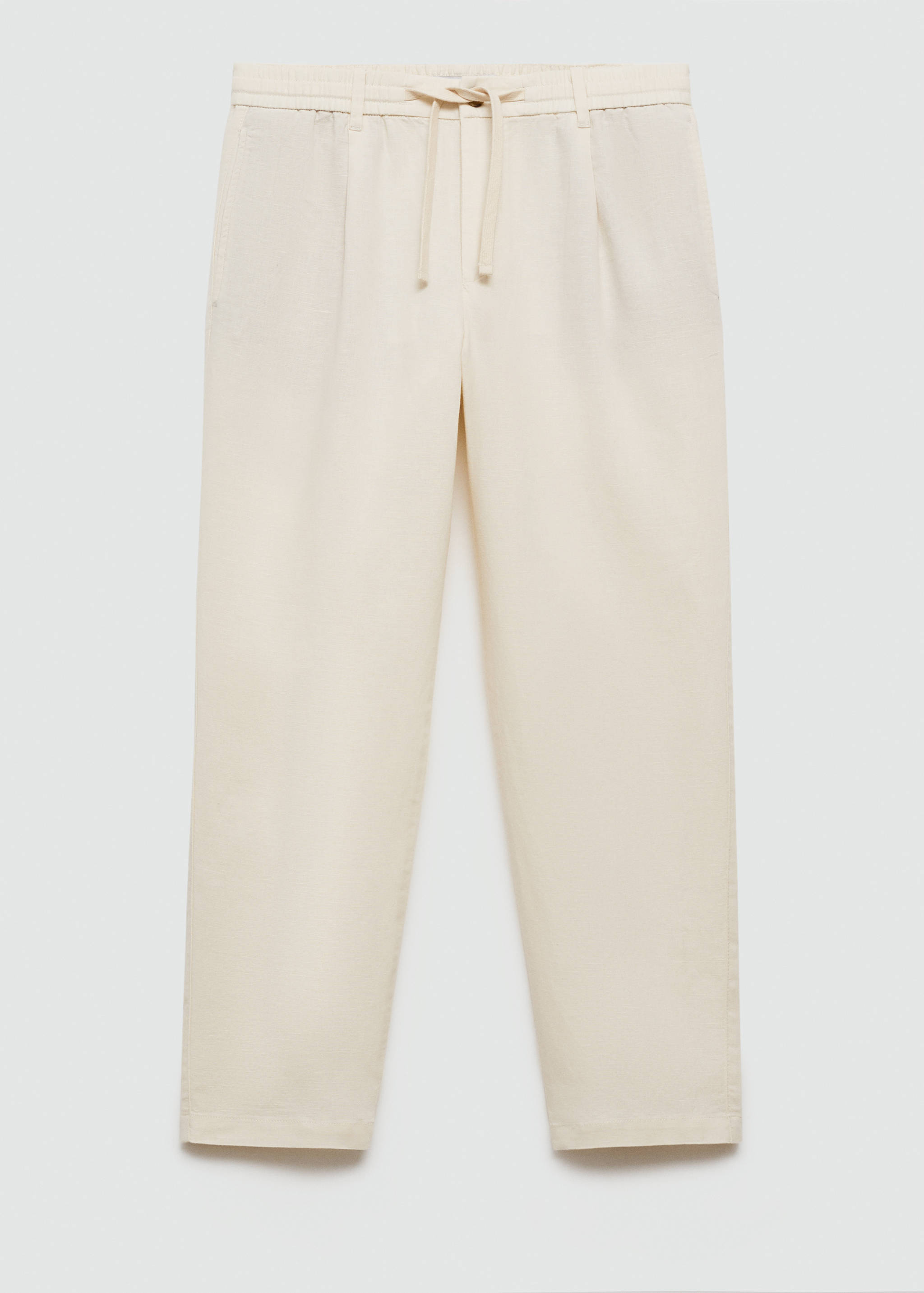 Slim Fit-Leinenhose mit Kordel - Artikel ohne Model