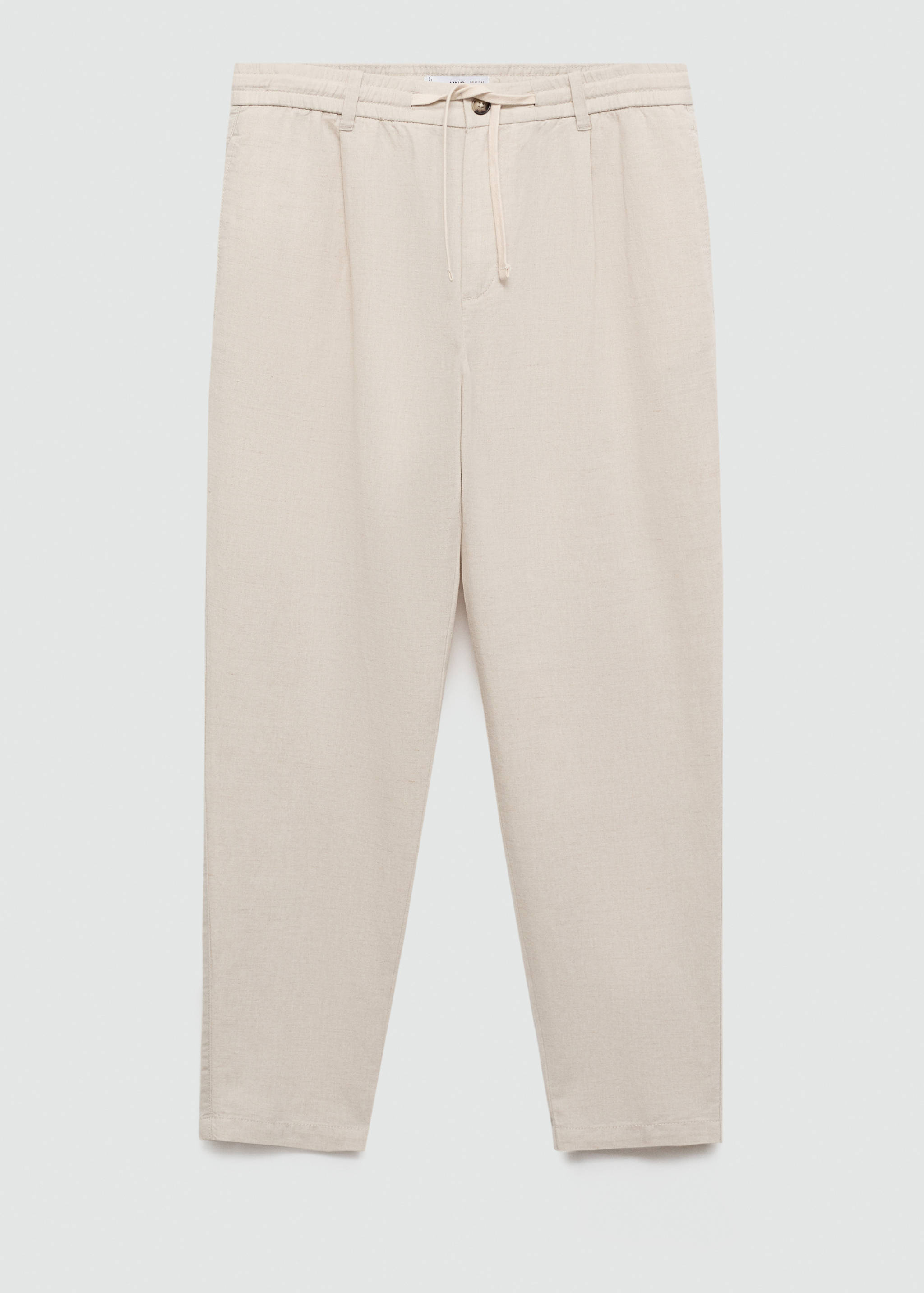 Slim Fit-Leinenhose mit Kordel - Artikel ohne Model
