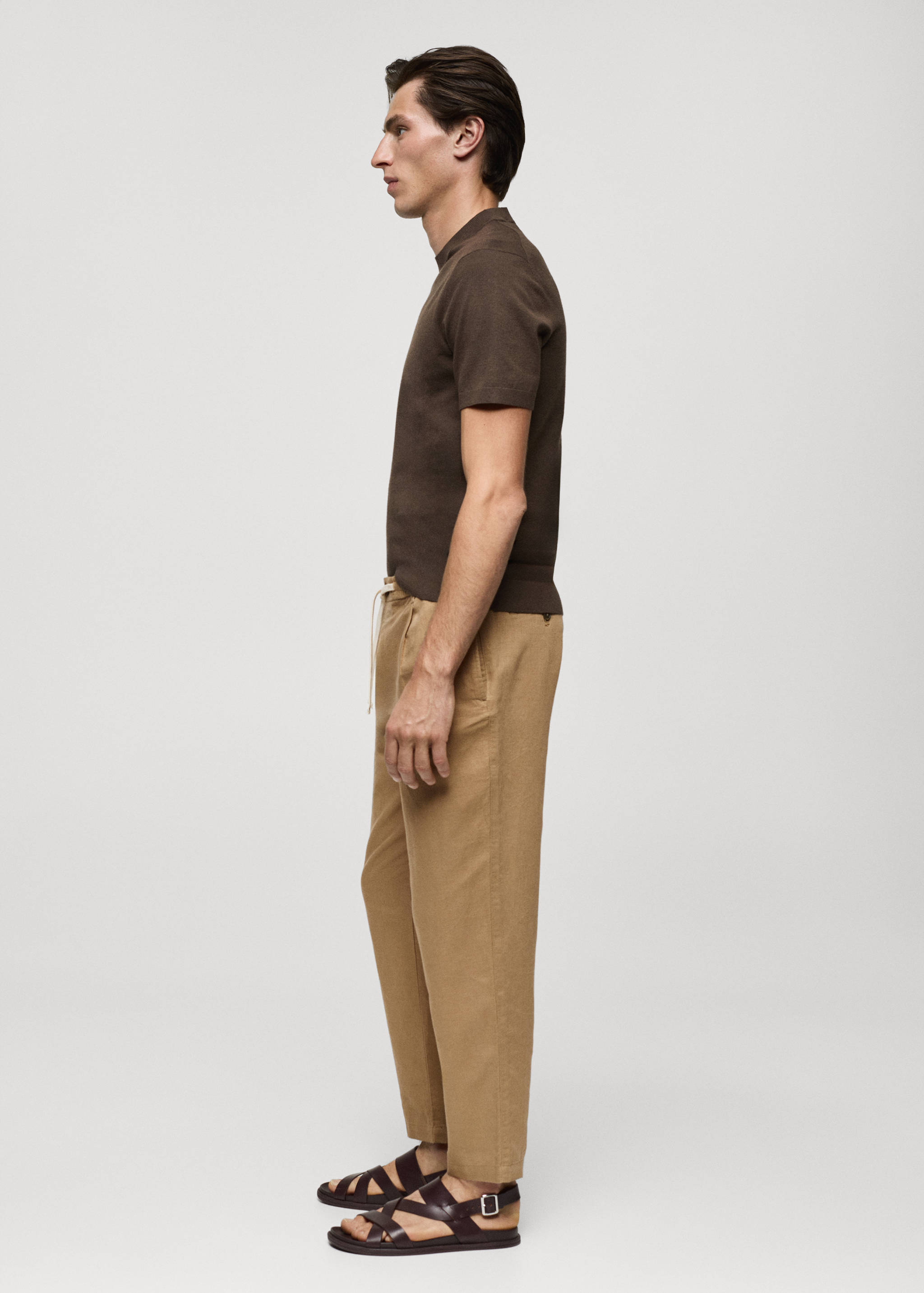 Pantalon slim fit lin cordon - Détail de l'article 2