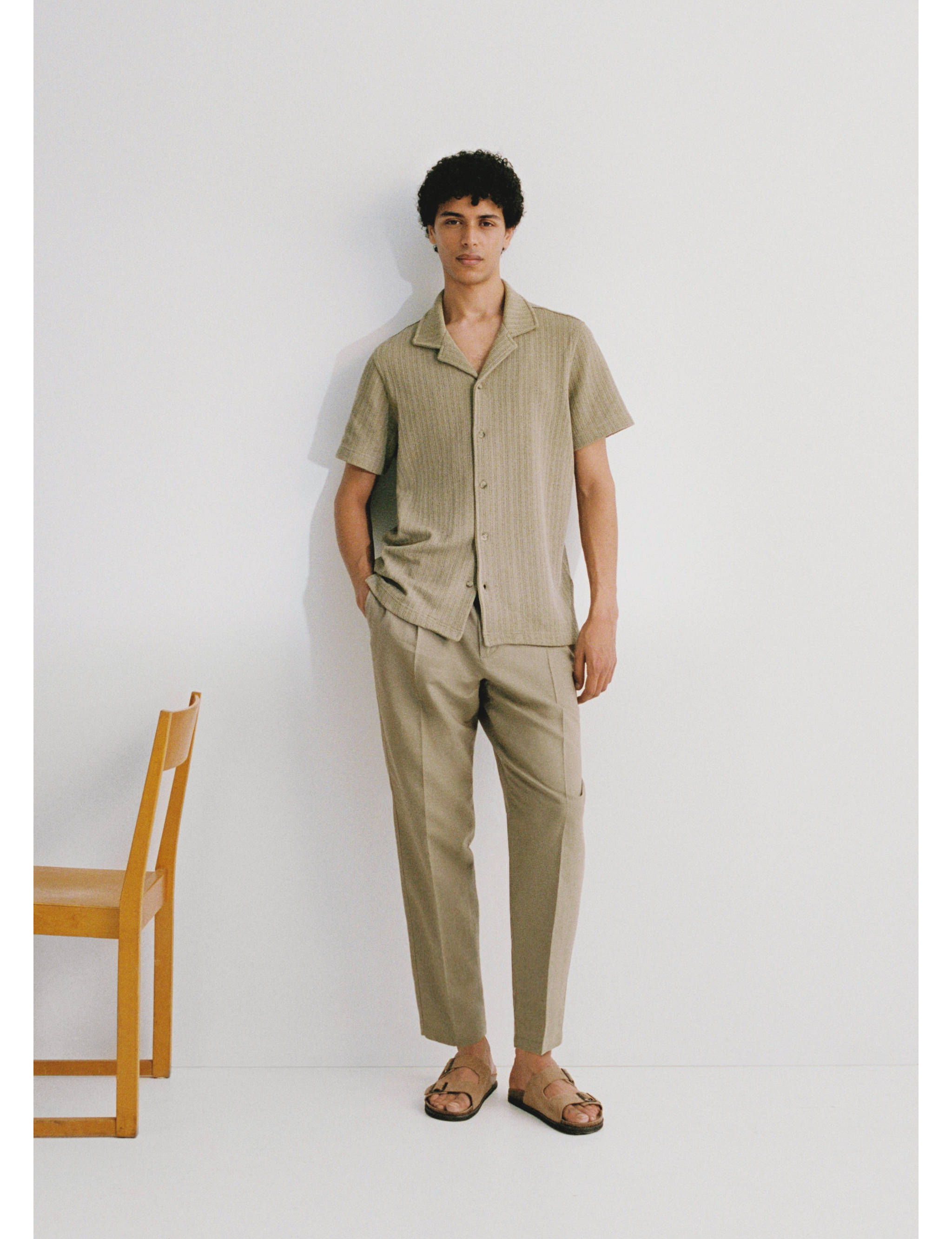 Pantalon slim fit lin cordon - Détail de l'article 5