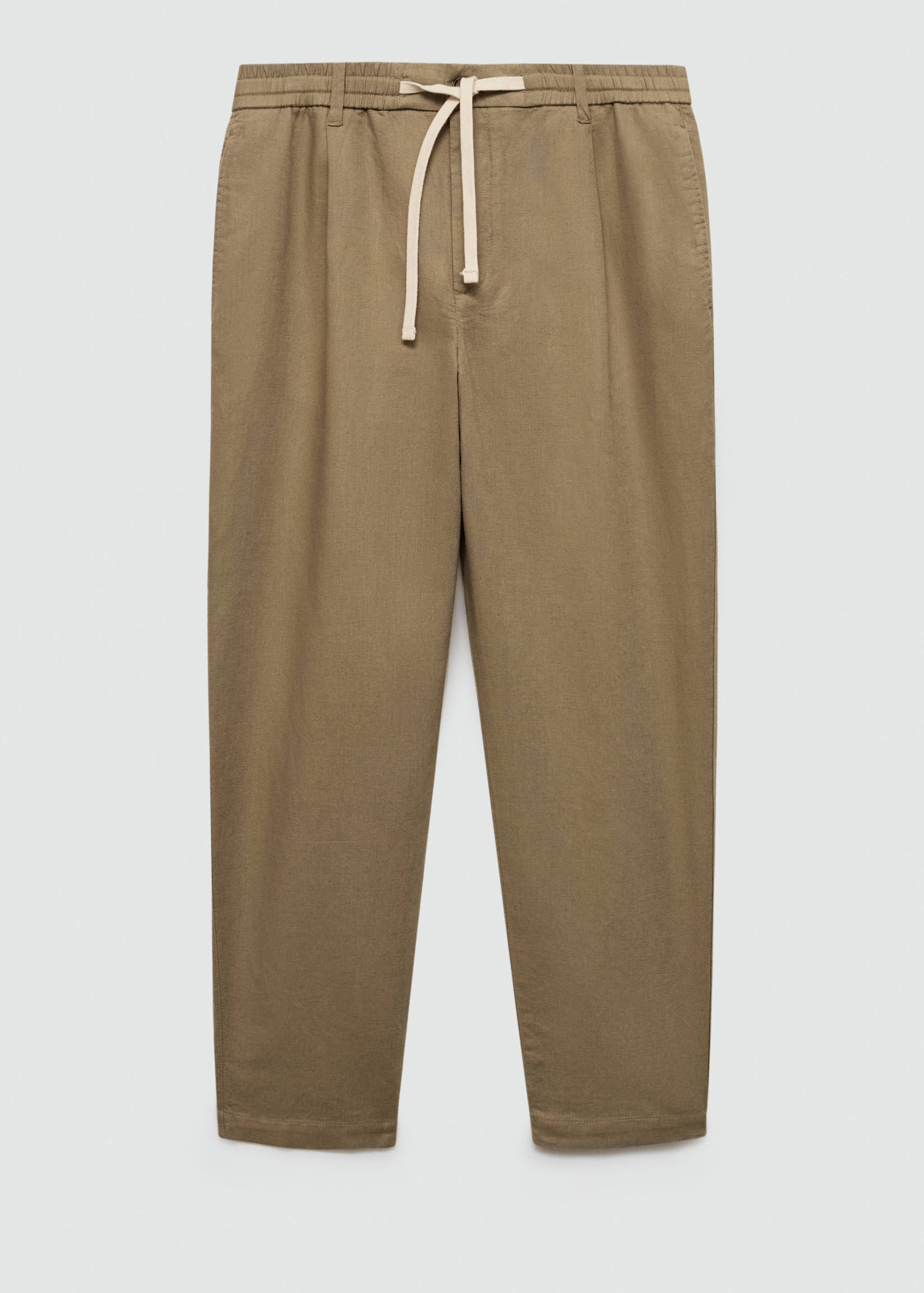 Slim Fit-Leinenhose mit Kordel - Artikel ohne Model