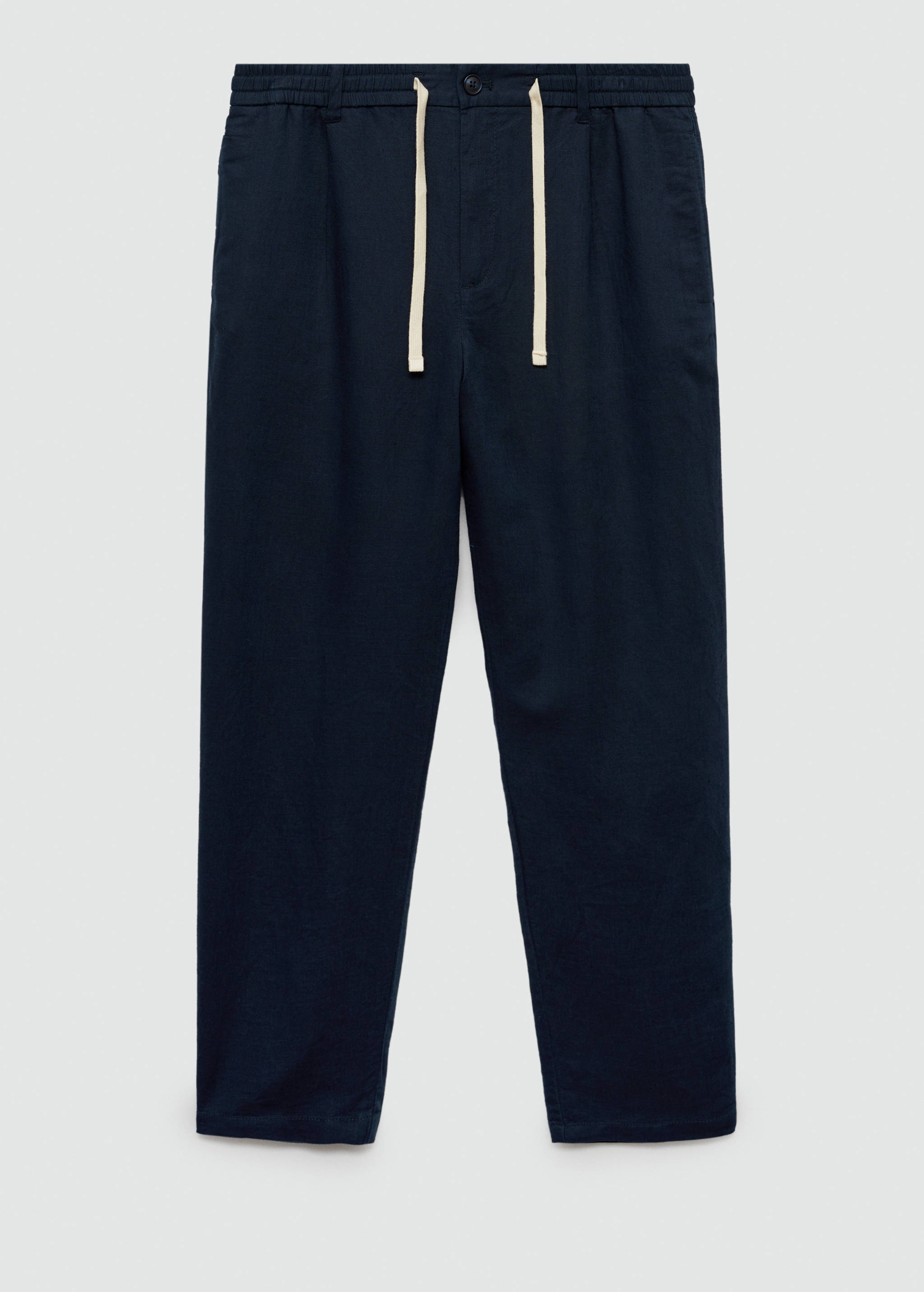 Slim Fit-Leinenhose mit Kordel - Artikel ohne Model