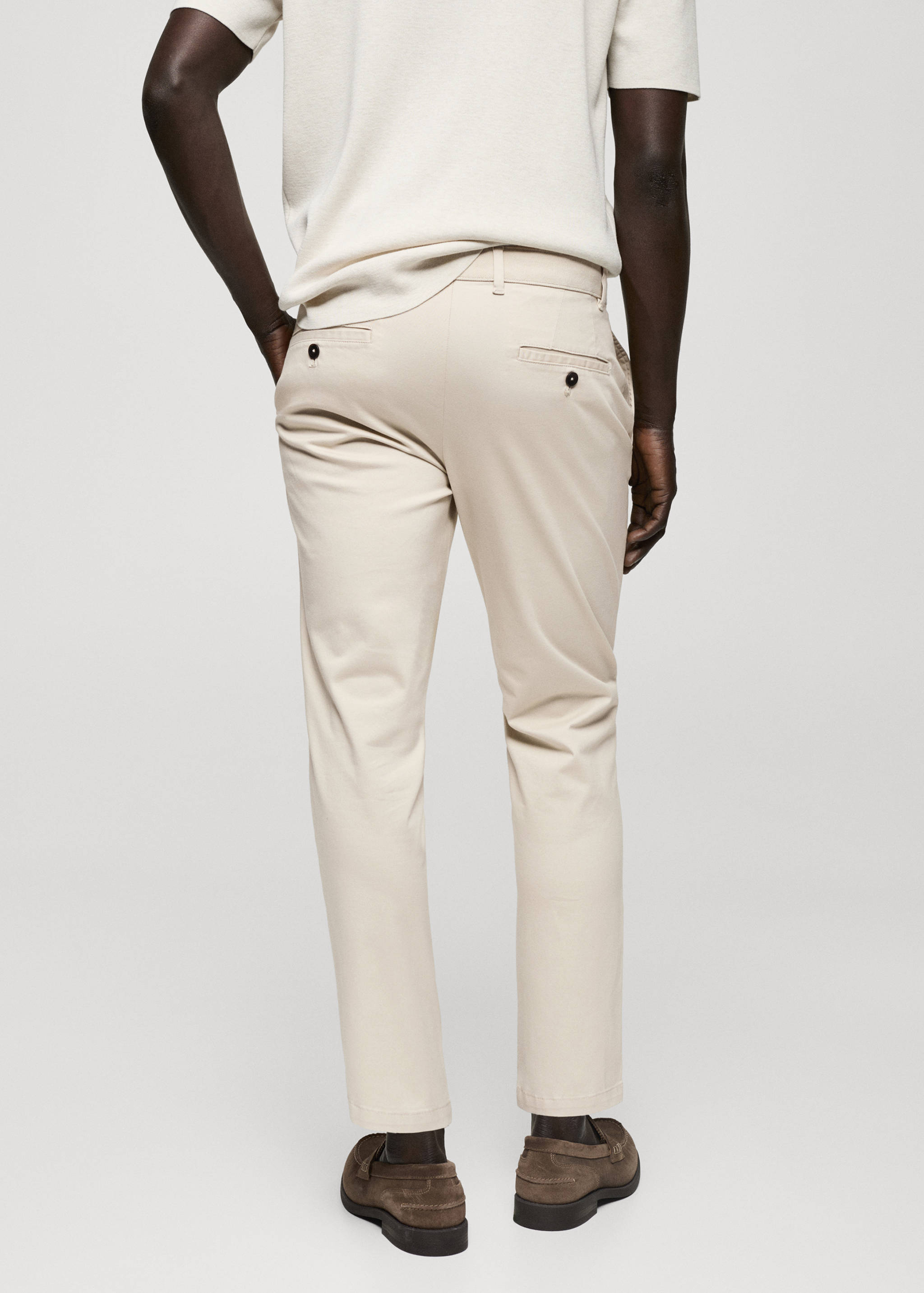 Pantalón algodón tapered crop - Reverso del artículo