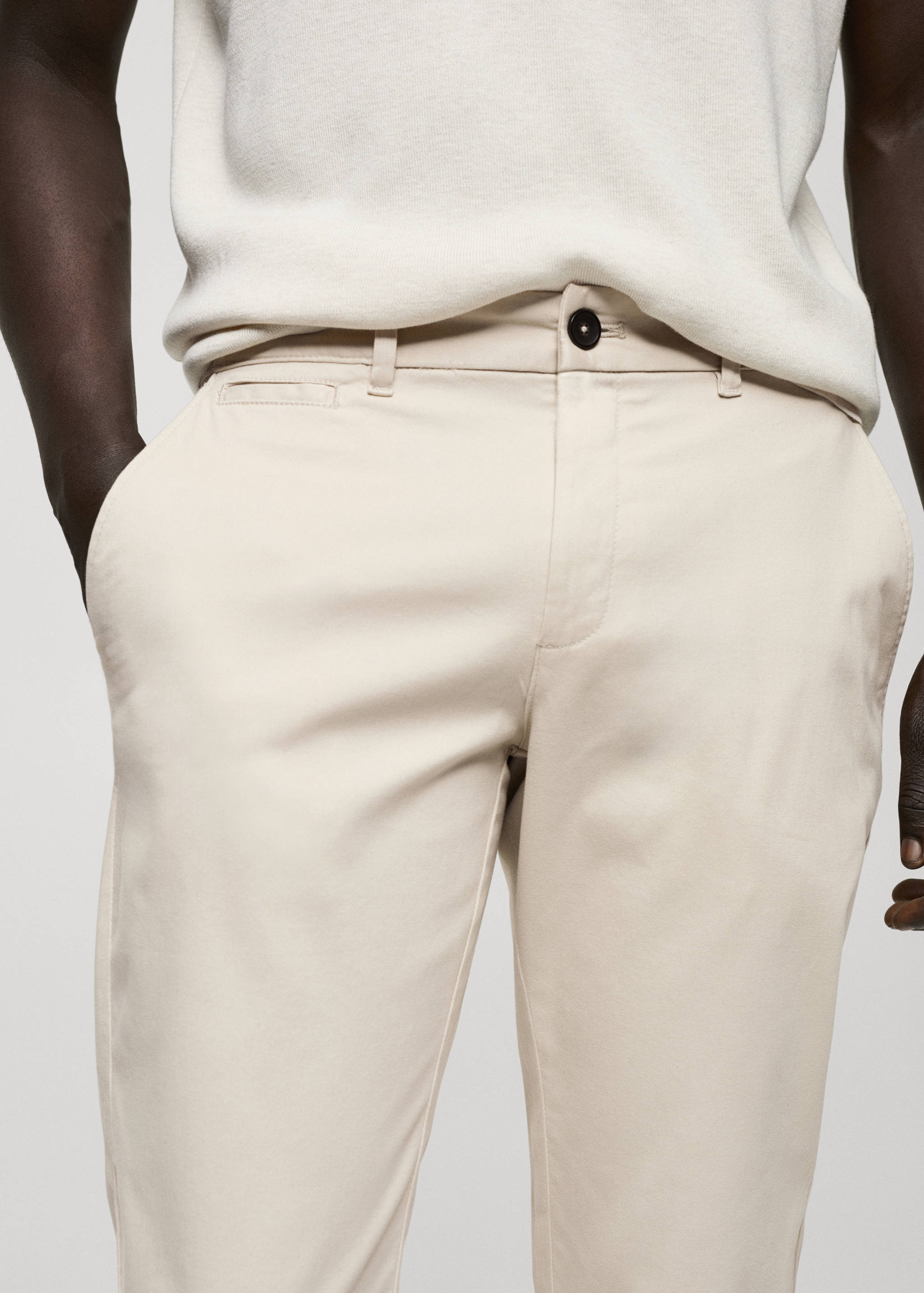 Pantalón algodón tapered crop - Detalle del artículo 1