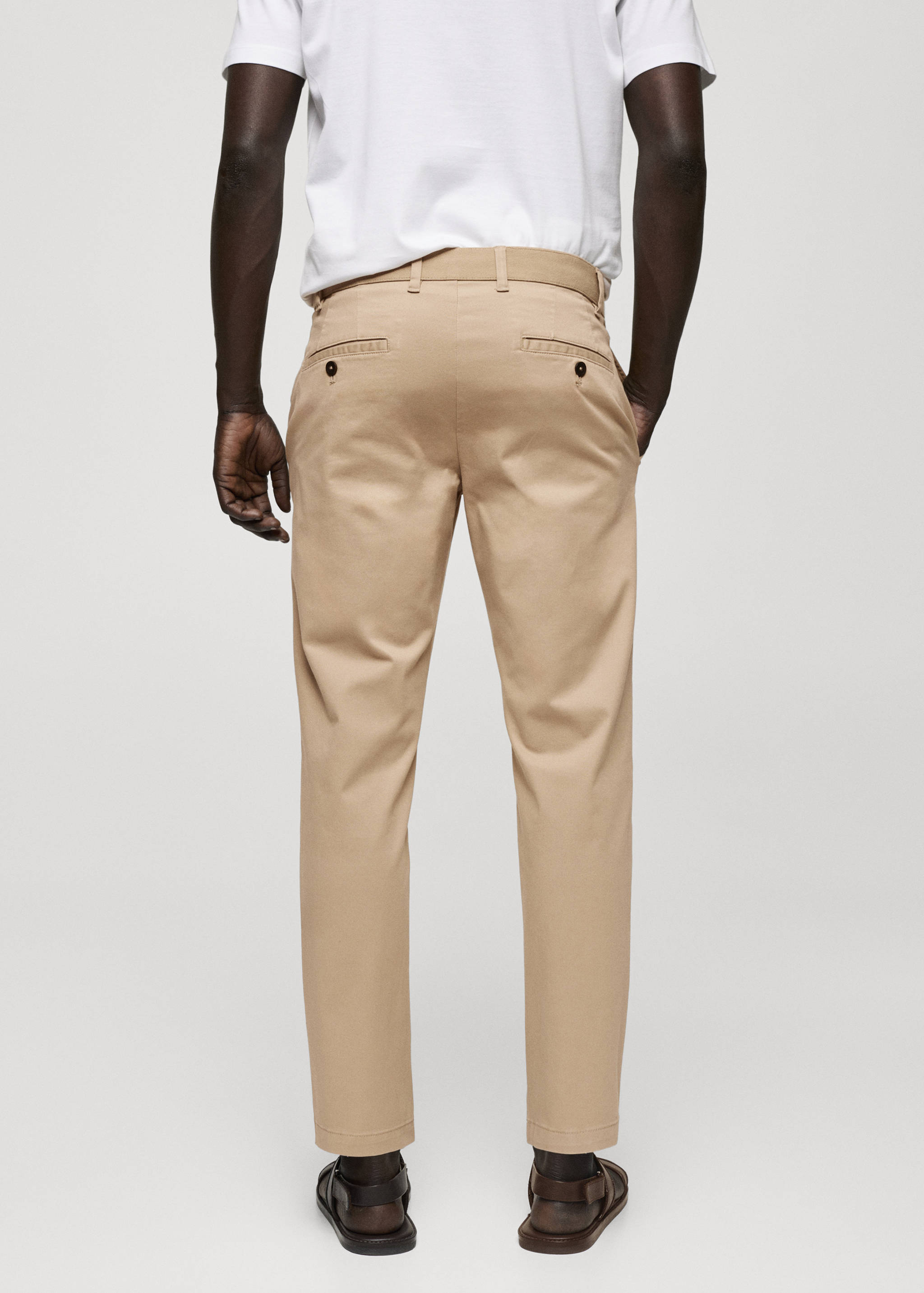 Pantalón algodón tapered crop - Reverso del artículo