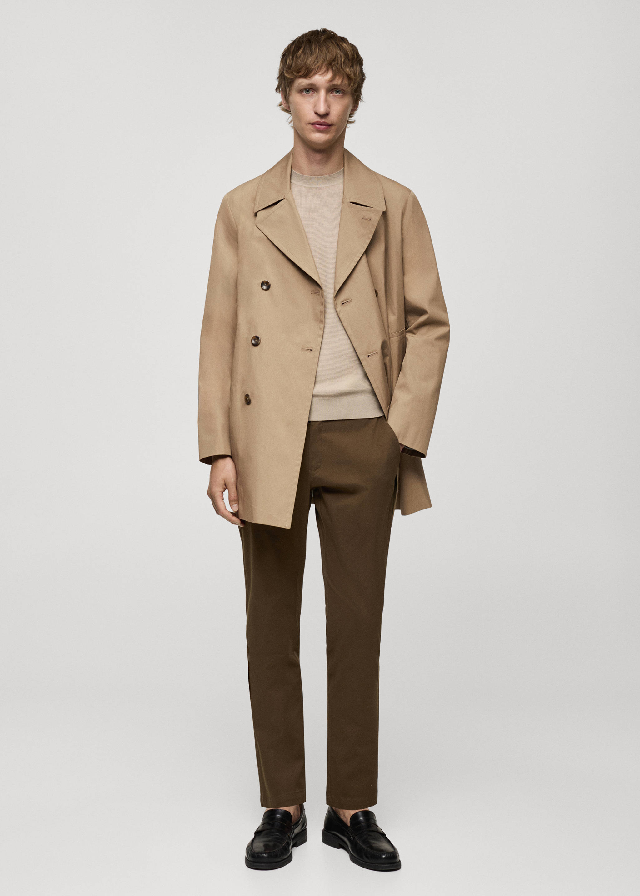 Pantalón algodón tapered crop - Plano general