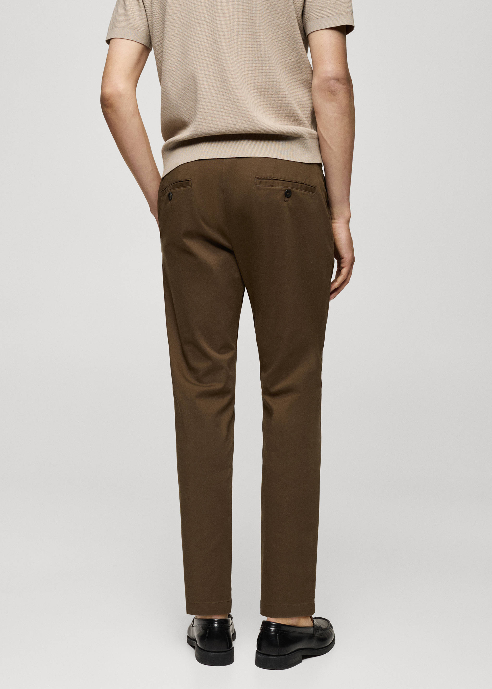 Pantalón algodón tapered crop - Reverso del artículo