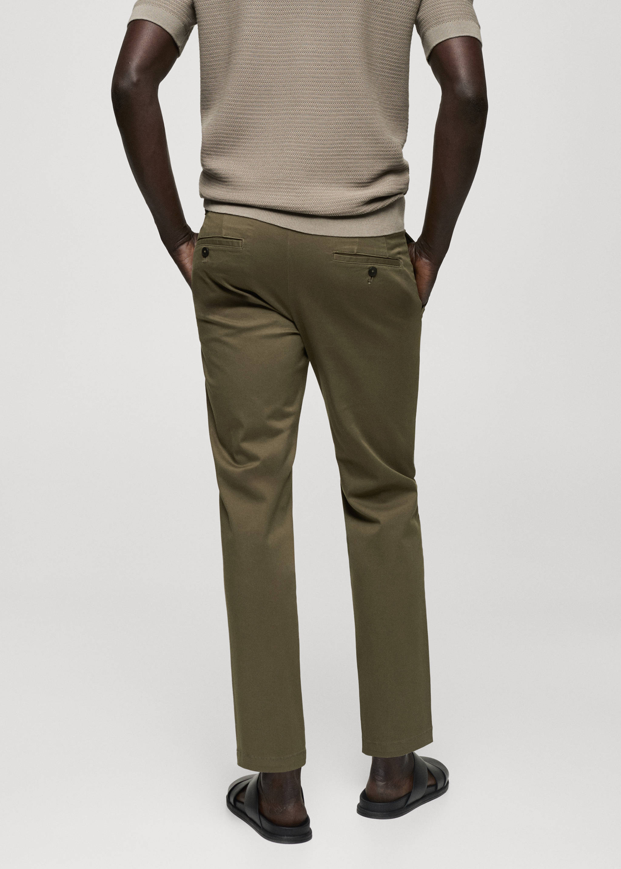 Pantalón algodón tapered crop - Reverso del artículo