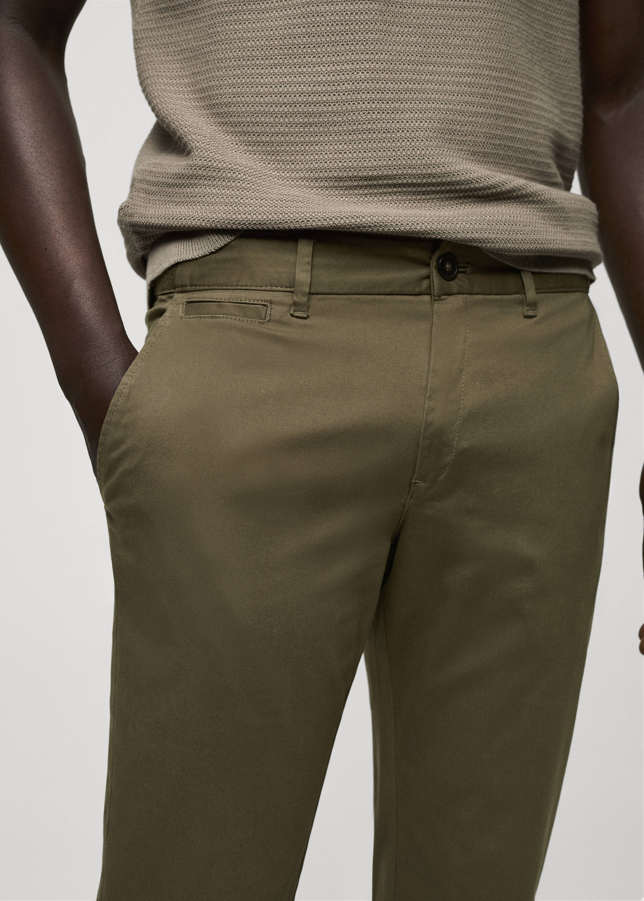 Pantalón algodón tapered crop - Detalle del artículo 1