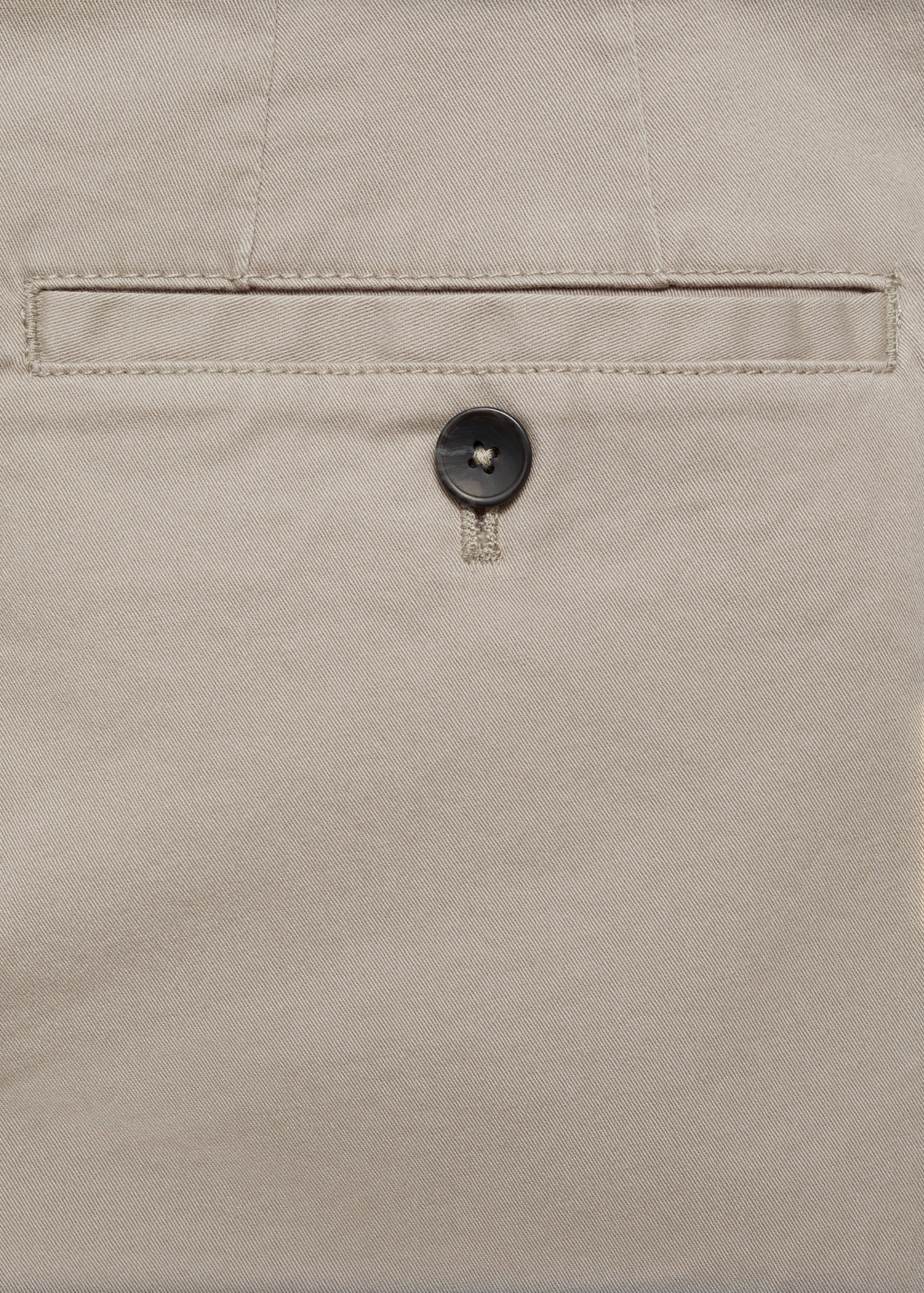 Cotton tapered crop trousers - Details of the article 0