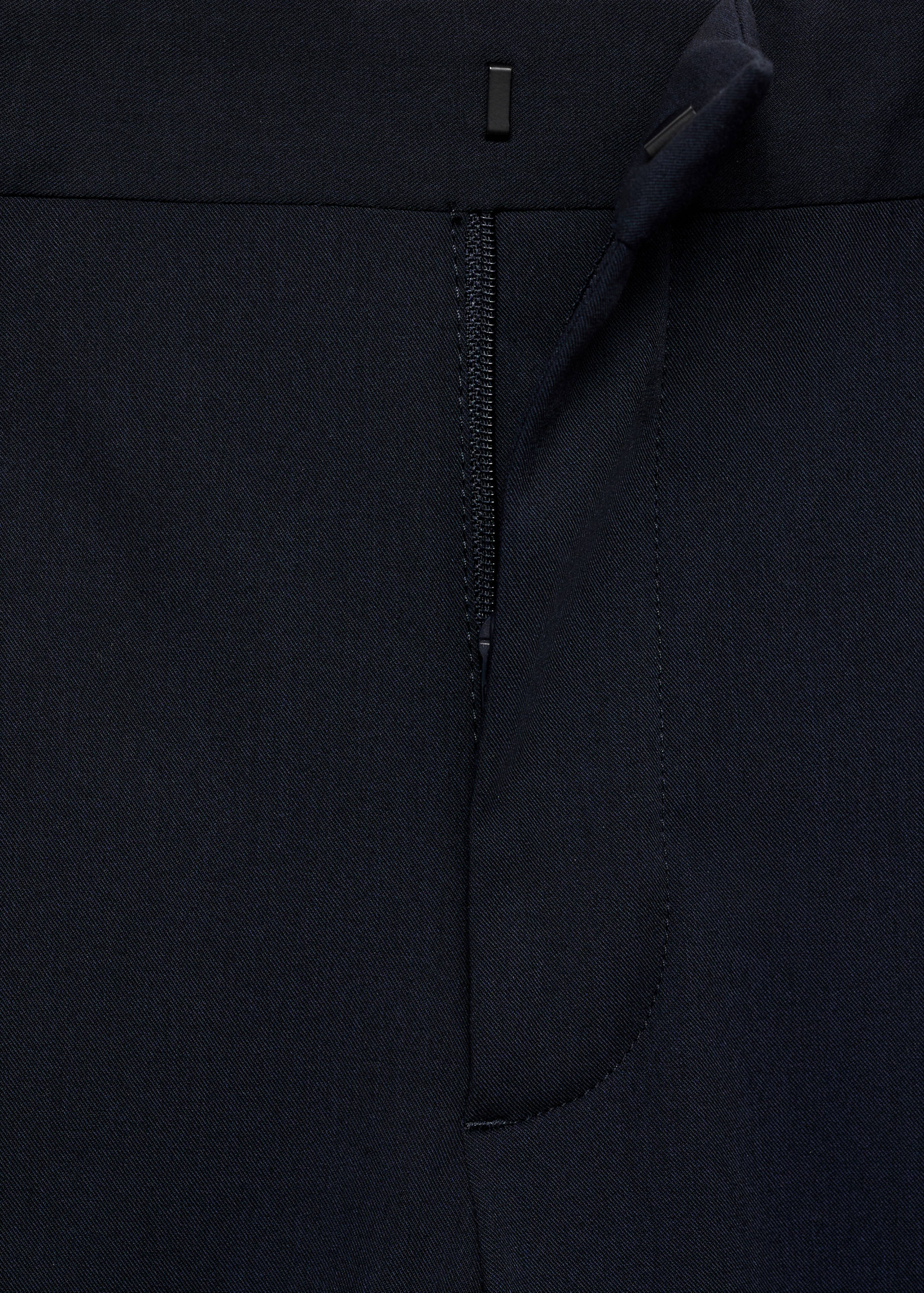 Stretch fabric super slim-fit suit trousers - Details of the article 8