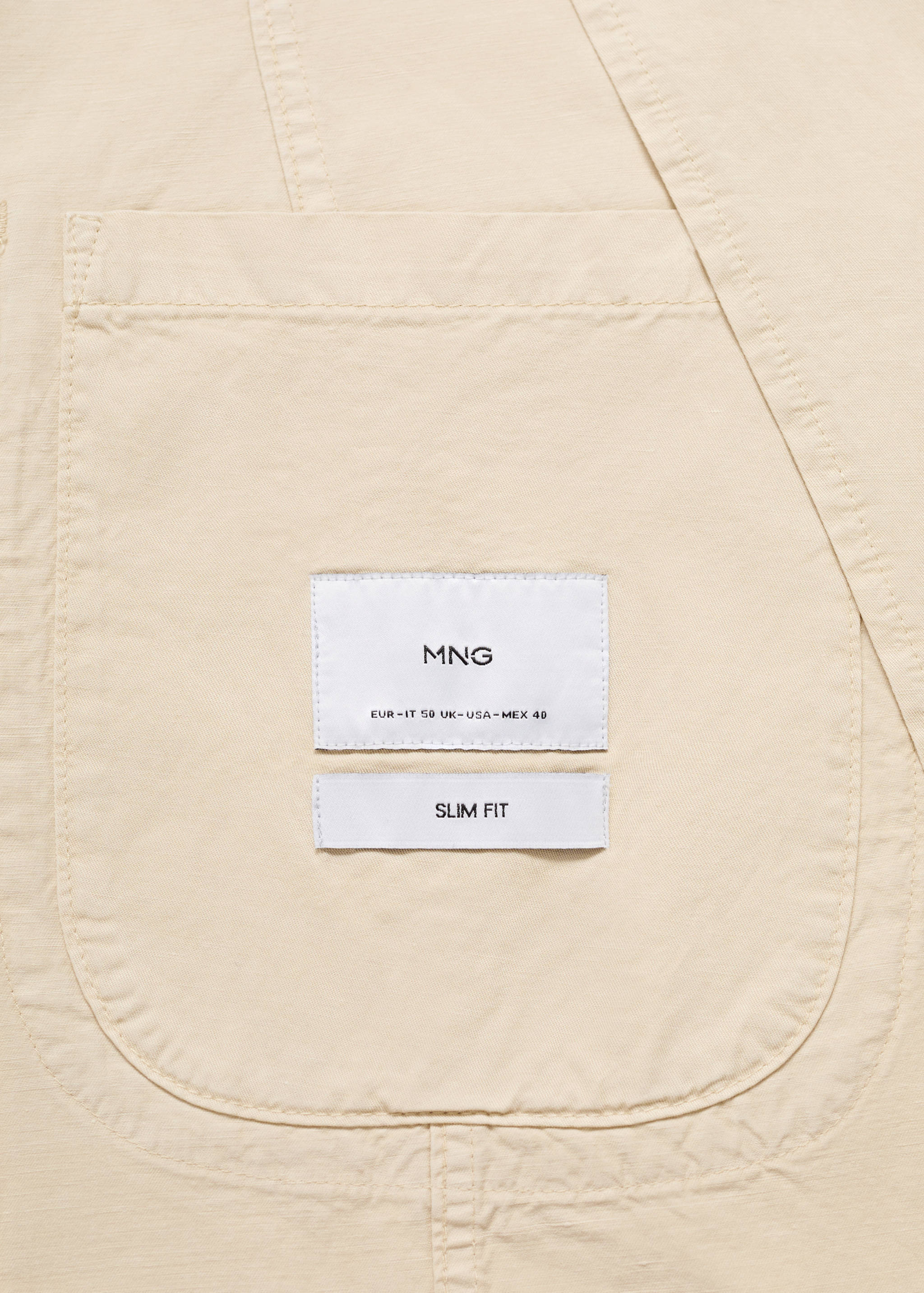 Americana lino algodón efecto lavado - Detalle del artículo 0